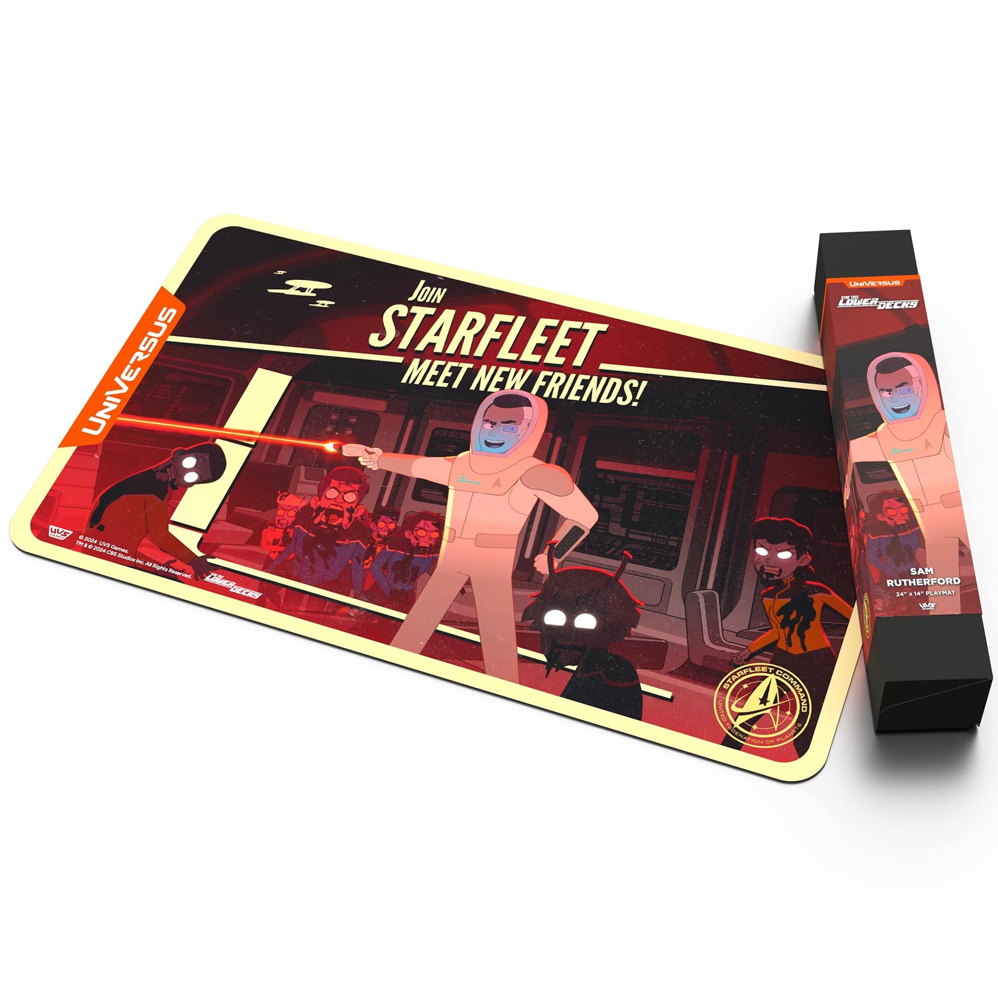 UniVersus: Star Trek: Lower Decks - Sam Rutherford Playmat - 24 x 14 Neoprene Mat, Tabletop Card Game Accessory, UVS Games, Officially Licensed - 5
