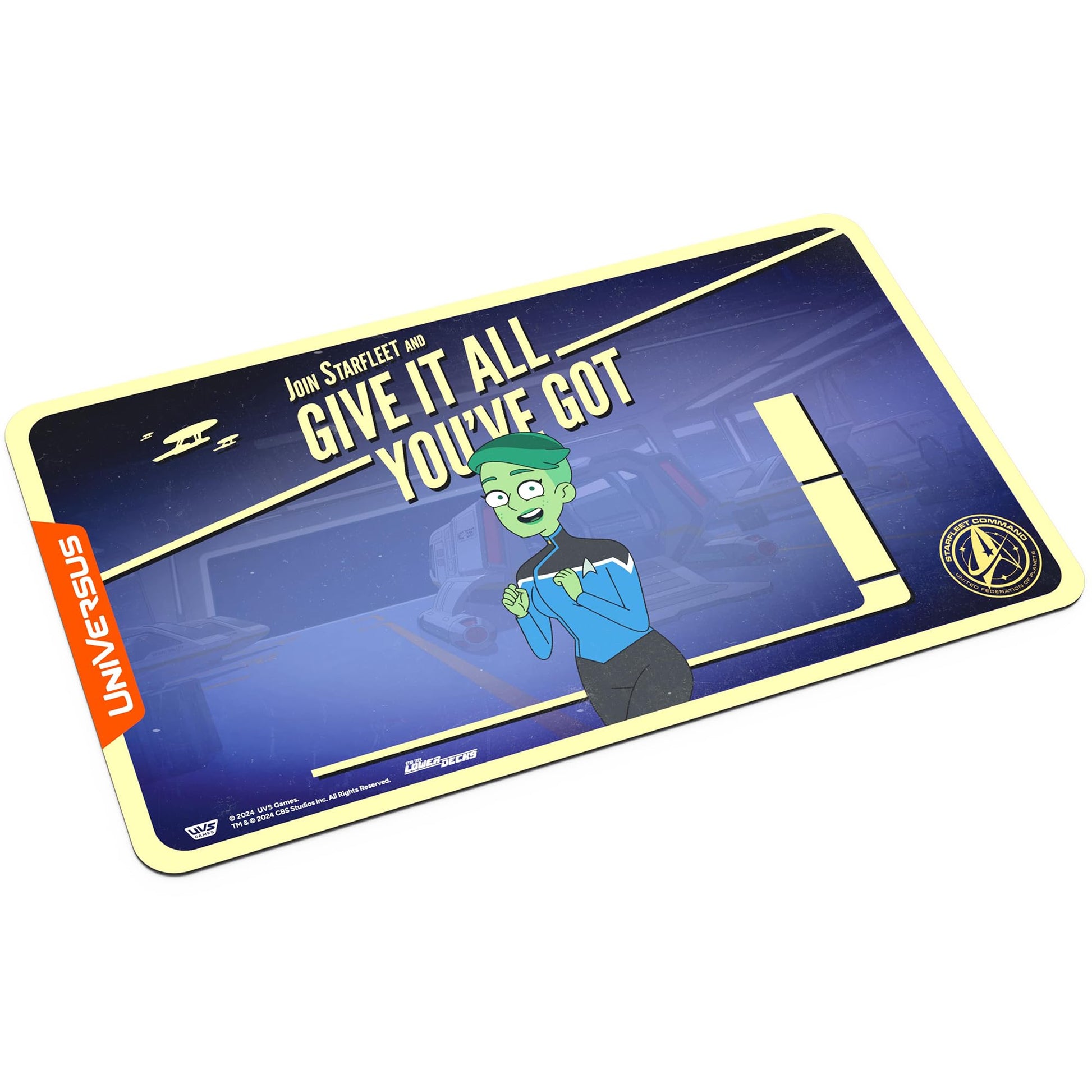 UniVersus: Star Trek: Lower Decks - D’Vana Tendi Playmat - 24 x 14 Neoprene Mat, Tabletop Card Game Accessory, UVS Games, Officially Licensed - 3