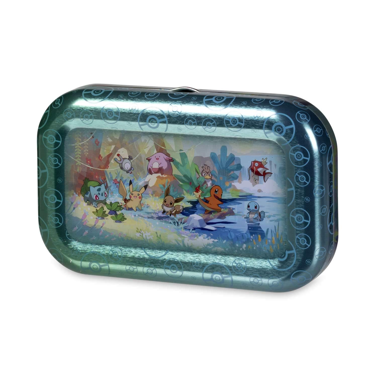 Pokemon Kanto Friends Mini Tin 5 Pack Bundle | Featuring Pikachu, Eevee, Charmander, Bulbasuar, Squirtle | Over 100 Cards Total - 7
