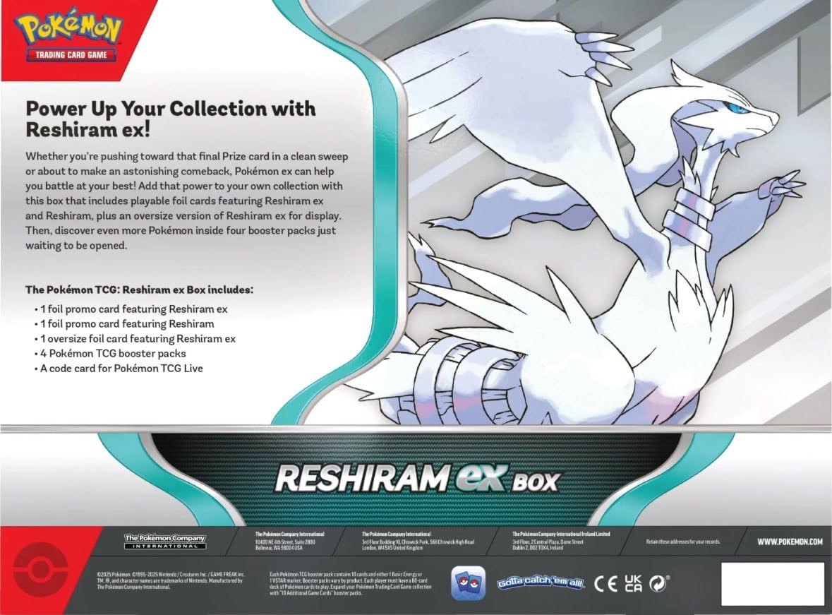 Pokemon TCG: Reshiram ex Box - 4 Packs, Promos - 2