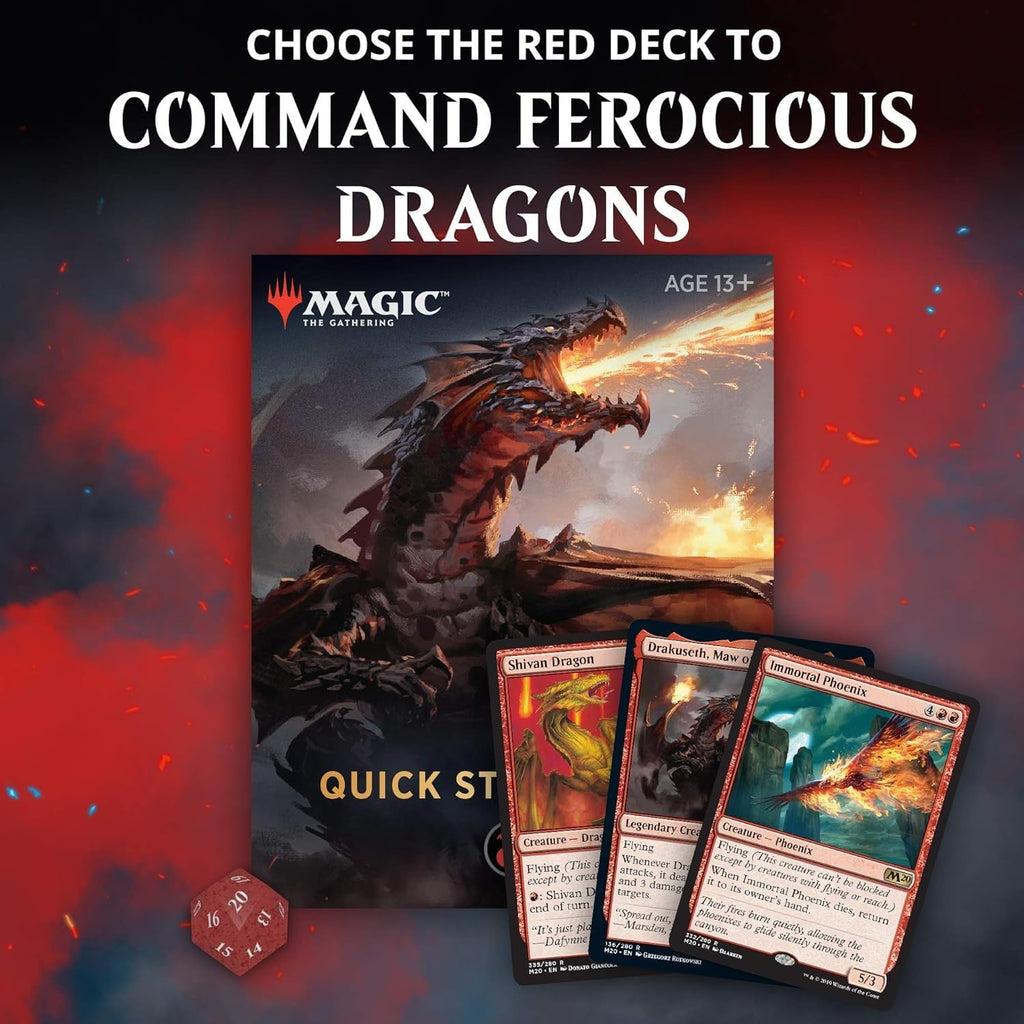 Magic: The Gathering Spellslinger Starter Kit Core Set 2020 (M20) | 2 Starter Decks | 2 Dice | 2 Learn to Play Guides - 3