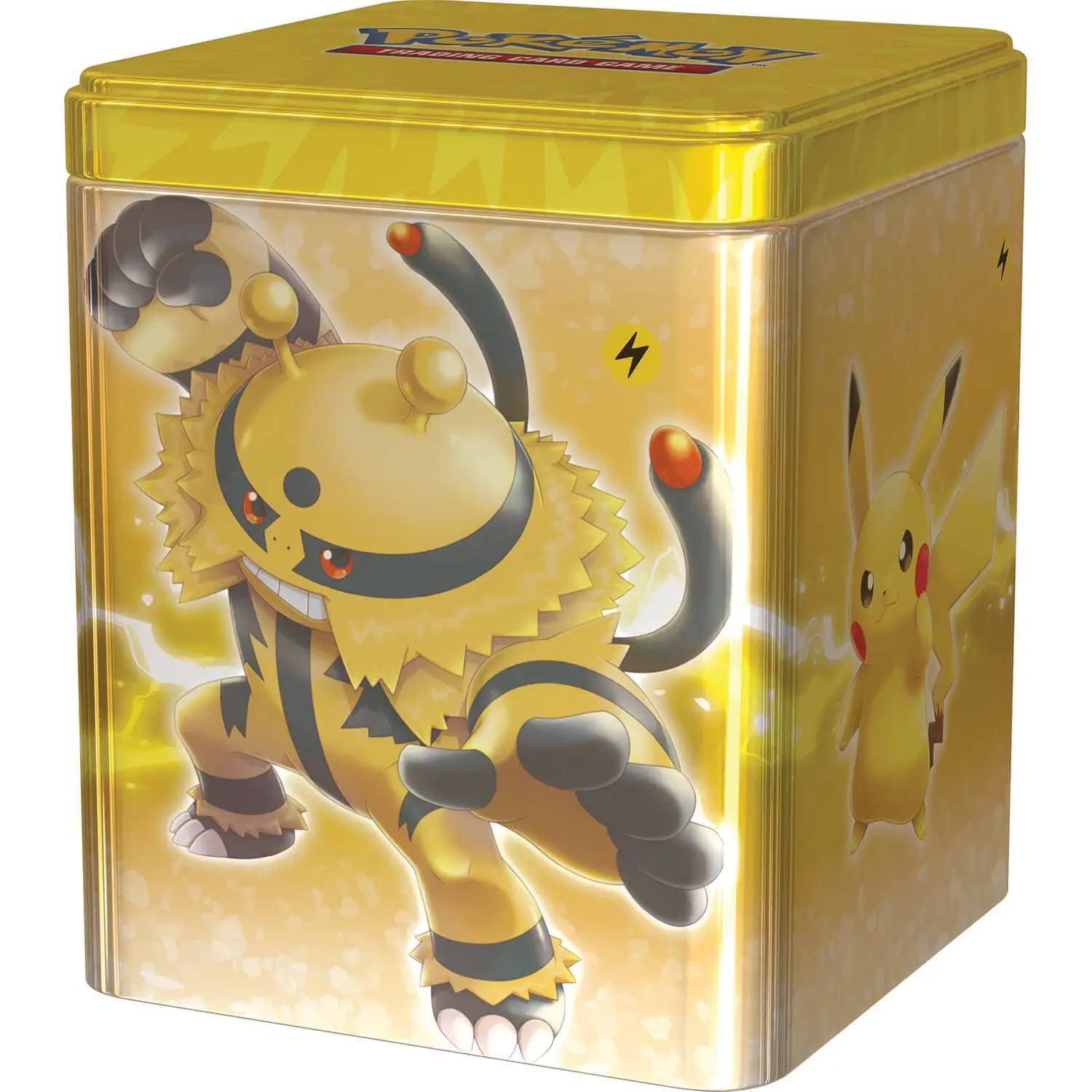 Pokemon TCG: Lightning Stacking Tin (3 Booster Packs & Coin) - 3