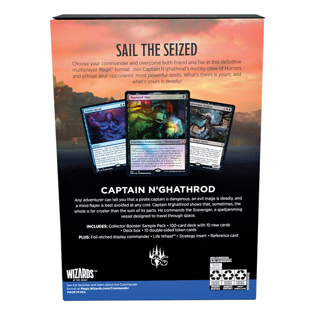Magic: The Gathering Commander Legends: Battle for Baldur’s Gate Commander Deck – Mind Flayarrrs + Collector Booster Sample Pack - 2