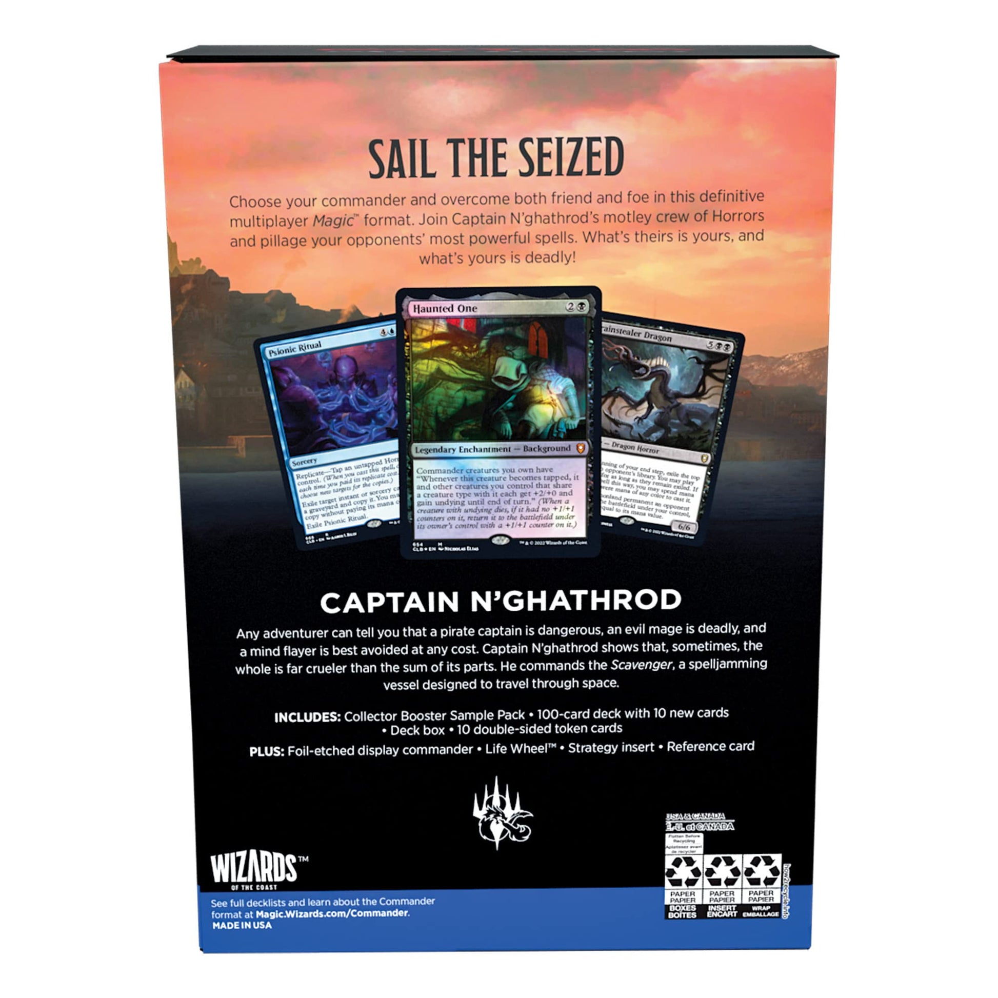 Magic: The Gathering Commander Legends: Battle for Baldur’s Gate Commander Deck – Mind Flayarrrs + Collector Booster Sample Pack - 2