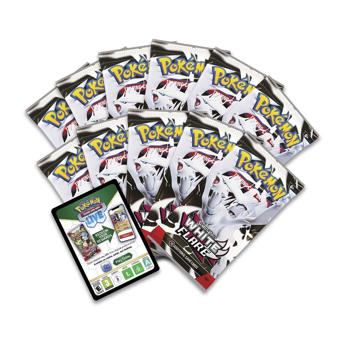 Pokemon TCG Scarlet & Violet 10.5 White Flare Pokemon Center Elite Trainer Box - 11 Packs, Promo Cards - 6