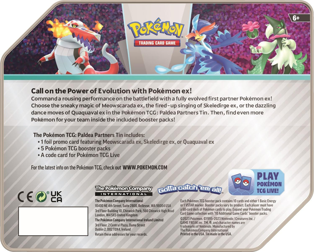 Pokémon TCG: Paldea Partners Tin - 3