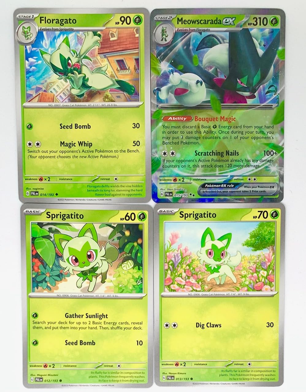 Meowscarada ex 015/193 - Paldea Evolved Double Rare - Pokemon Evolution Card Lot