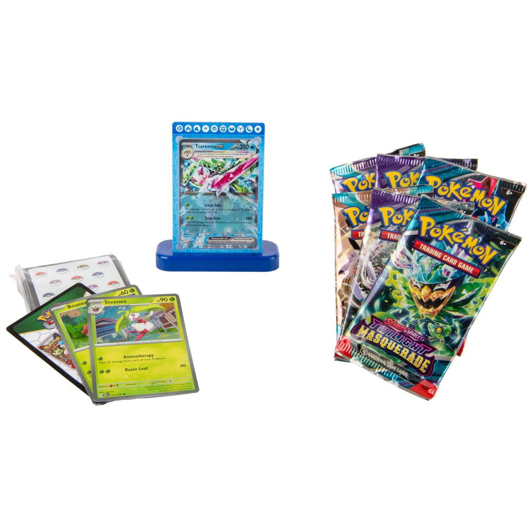 Pokemon TCG Tsareena Ex Premium Collection - 6 Packs, Promos, Sleeves - 3