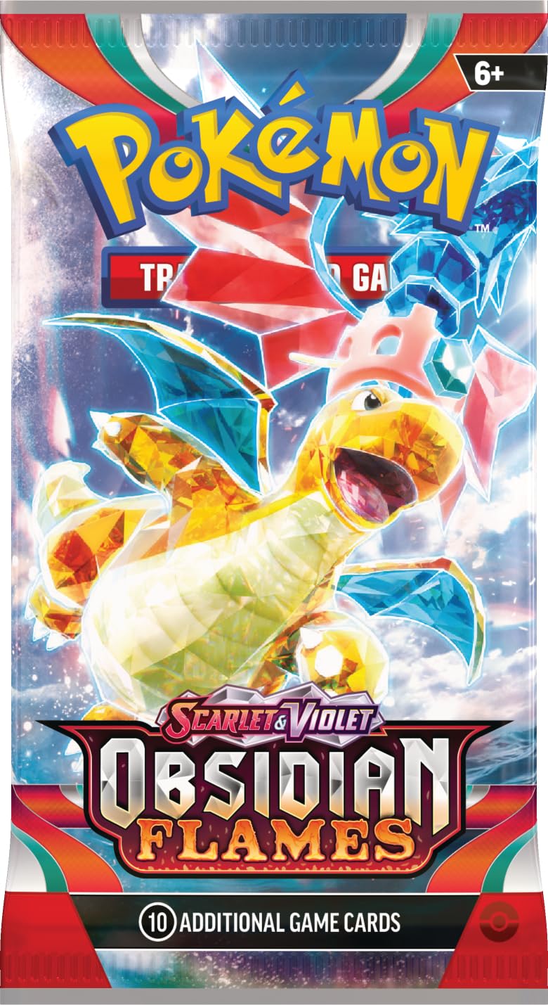Pokemon TCG: Scarlet & Violet: SV03 Obsidian Flames: 3 Pack Booster Blister - Houndstone - 5