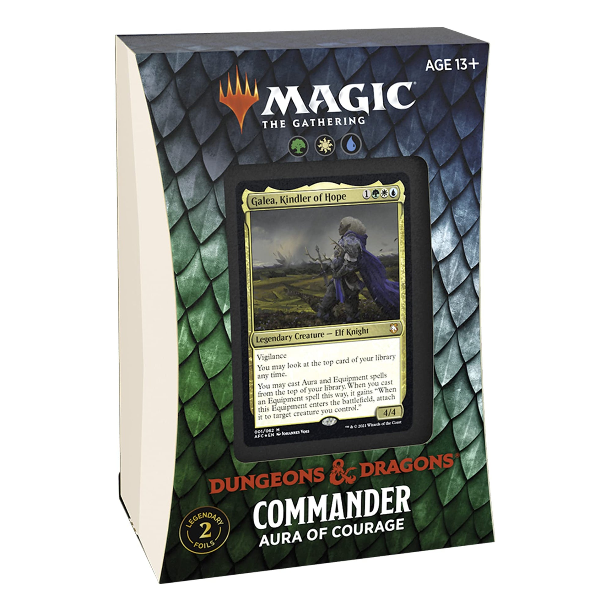 Magic: The Gathering Adventures in the Forgotten Realms Commander Deck – Aura of Courage (Green-White-Blue) - 7