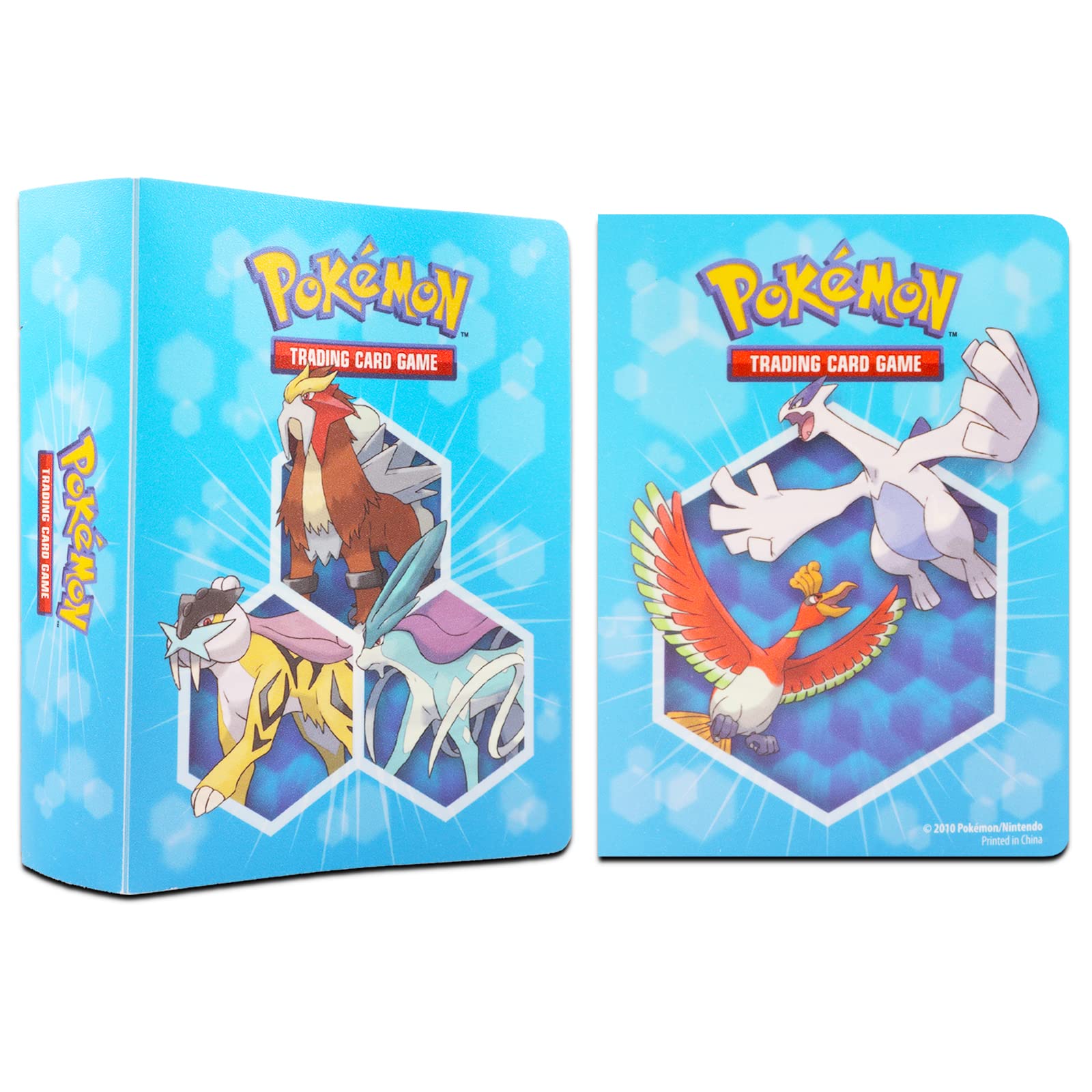 Pokemon Binders for Cards Bundle - 6 Pack Assorted Mini Binders, Each Holds 60 Cards Plus Door Hanger | Pokemon Card Carrying Case Set - 8
