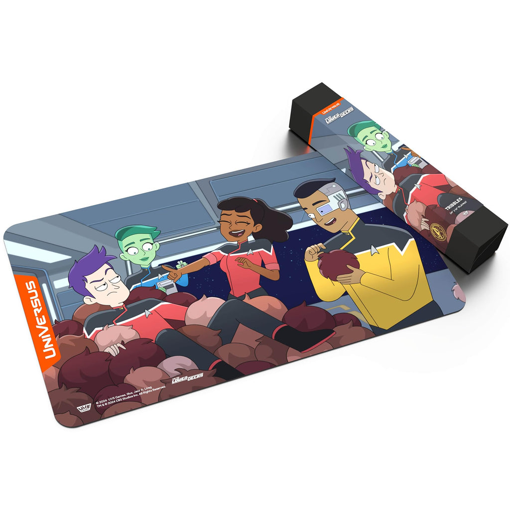 UniVersus: Star Trek: Lower Decks - Tribbles Playmat - 24 x 14 Neoprene Mat, Non-Slip Back, Tabletop Card Game Accessory, UVS Games, Licensed - 2