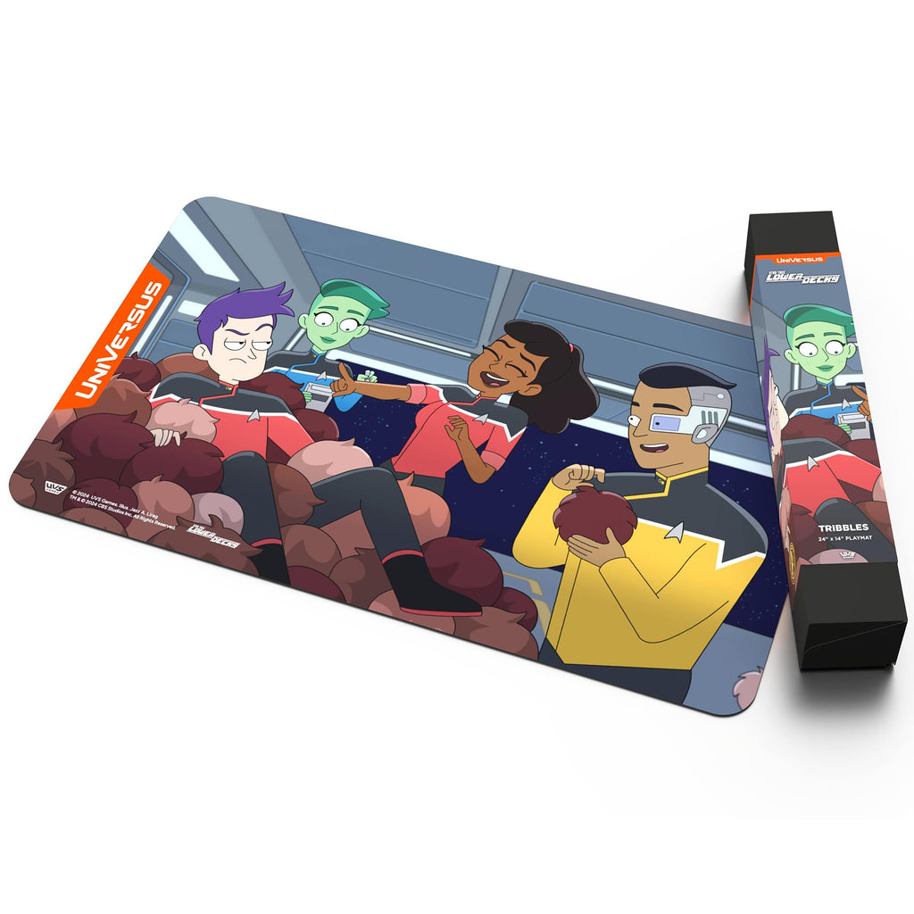 UniVersus: Star Trek: Lower Decks - Tribbles Playmat - 24 x 14 Neoprene Mat, Non-Slip Back, Tabletop Card Game Accessory, UVS Games, Licensed - 5