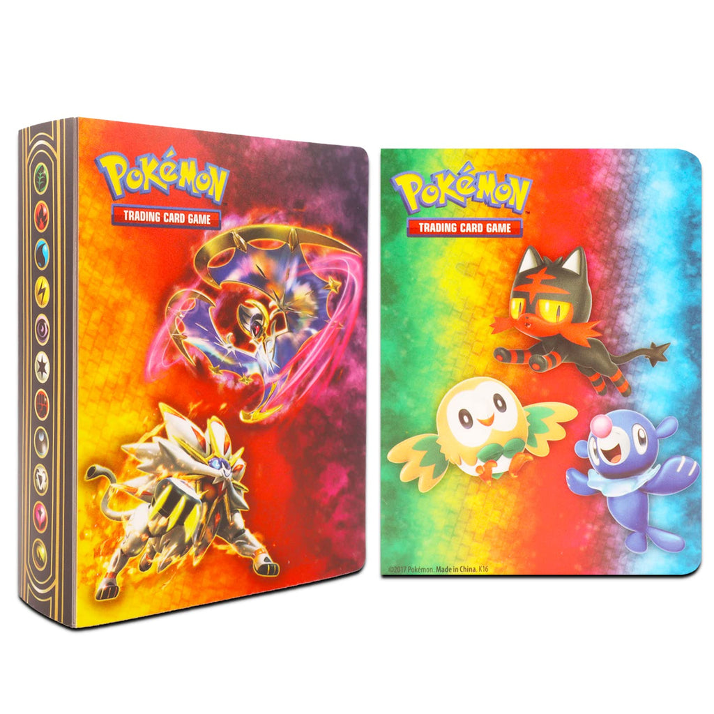 Pokemon Binders for Cards Bundle - 6 Pack Assorted Mini Binders, Each Holds 60 Cards Plus Door Hanger | Pokemon Card Carrying Case Set - 3