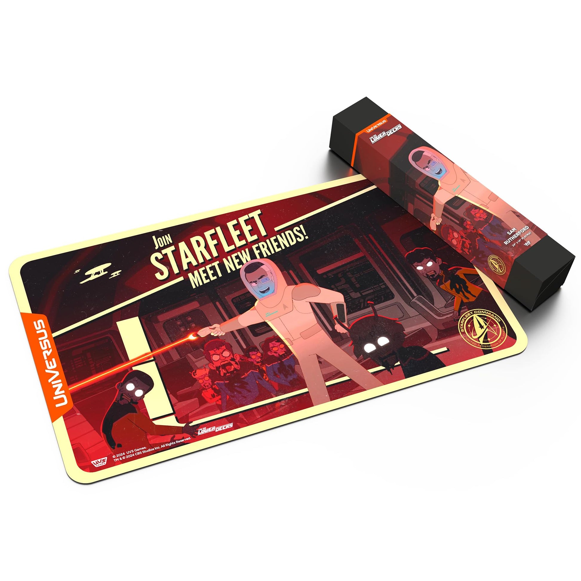 UniVersus: Star Trek: Lower Decks - Sam Rutherford Playmat - 24 x 14 Neoprene Mat, Tabletop Card Game Accessory, UVS Games, Officially Licensed - 2