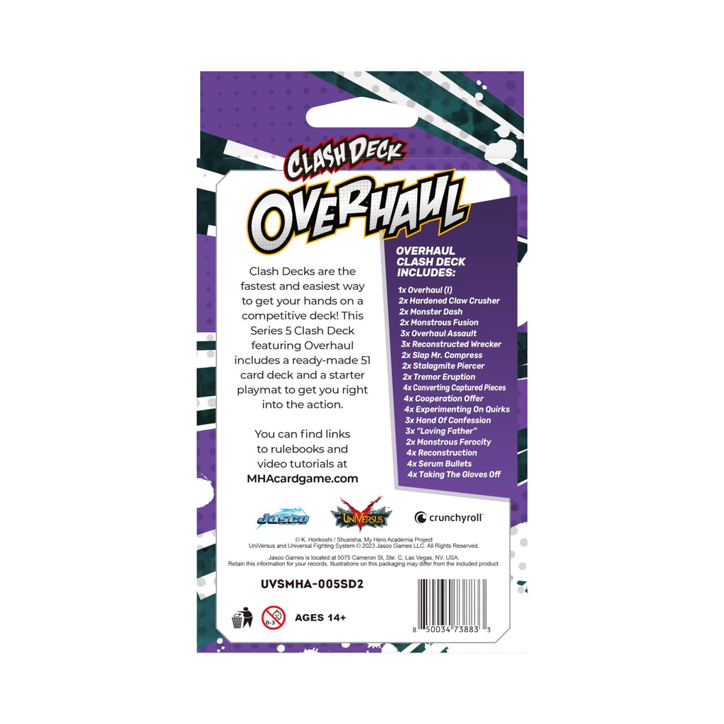 My Hero Academia Collectible Card Game Series 5: Clash Deck Overhaul - Ready to Play Out of The Box, 51 Card Deck & Playmat, MHA - 6