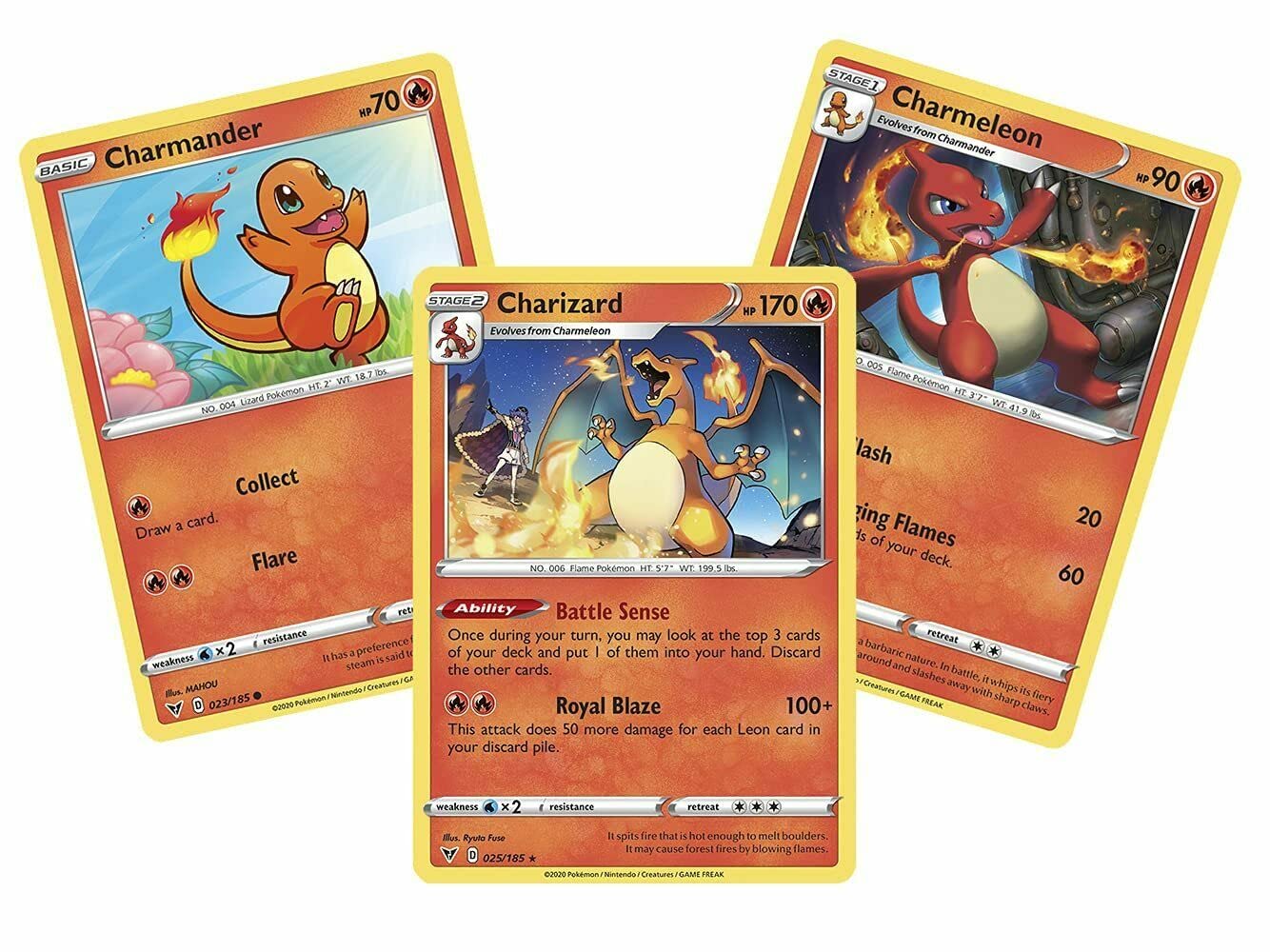 Charizard 25/185 - Vivid Voltage - Pokemon Evolution 3 Card Set Sword & Shield