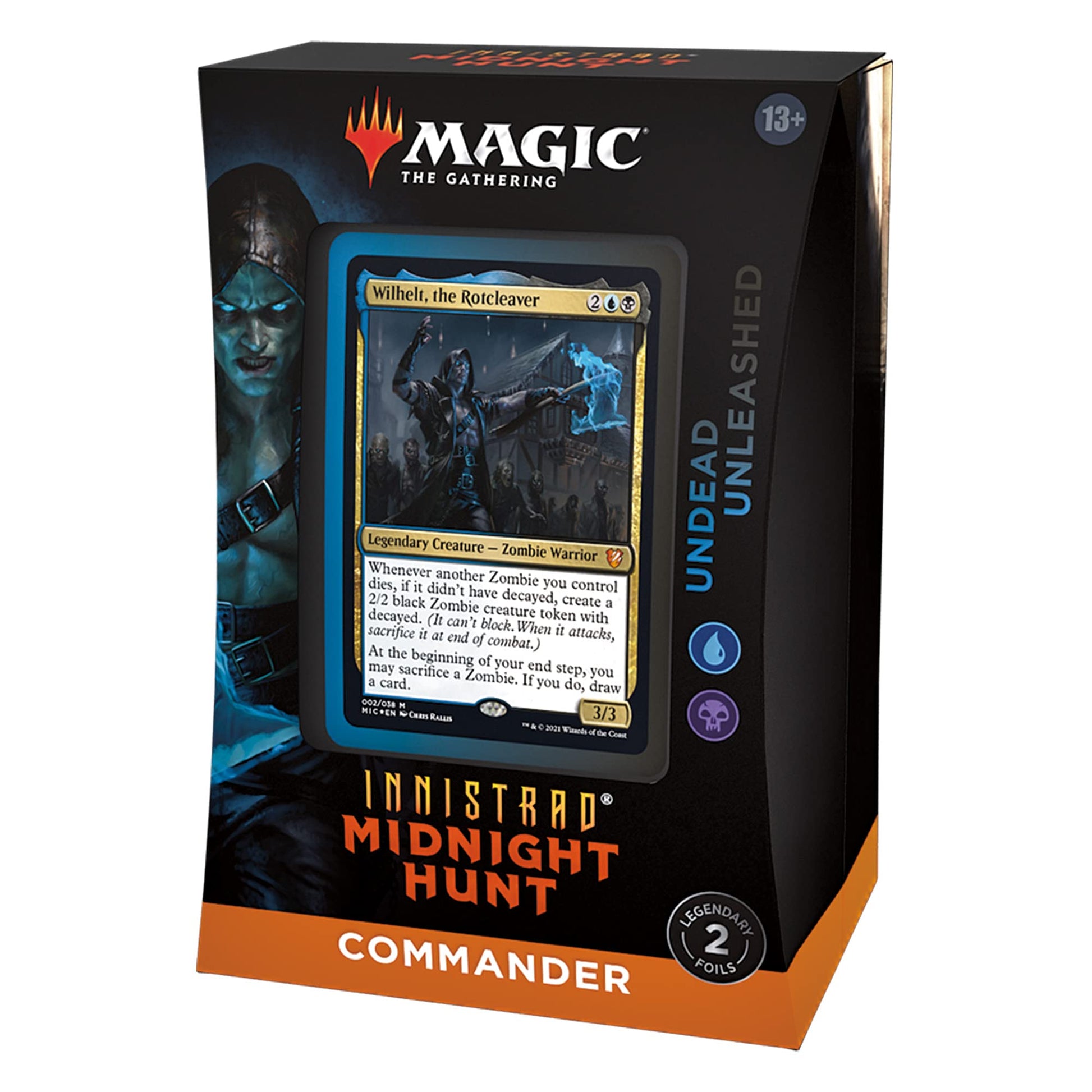 Magic: The Gathering Innistrad: Midnight Hunt Commander Deck – Undead Unleashed (Blue-Black) - 2