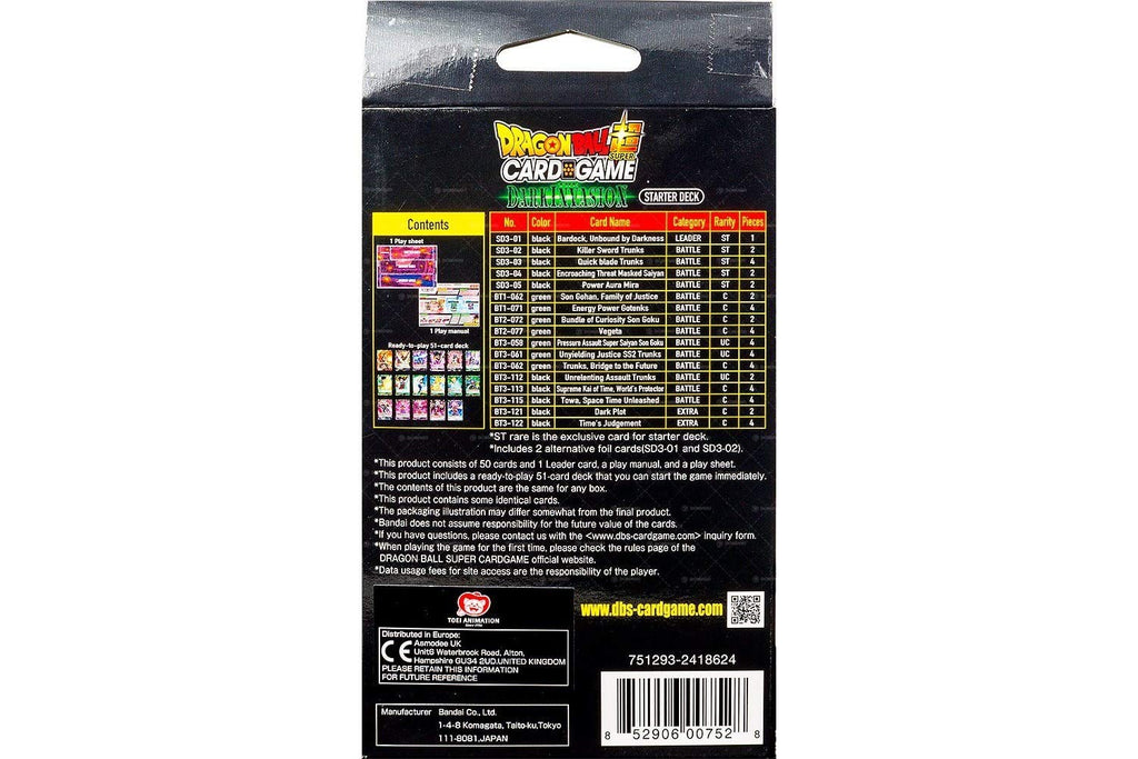 Dragon Ball Z Super The Dark Invasion Starter Deck Series 3 Cross Worlds - 2