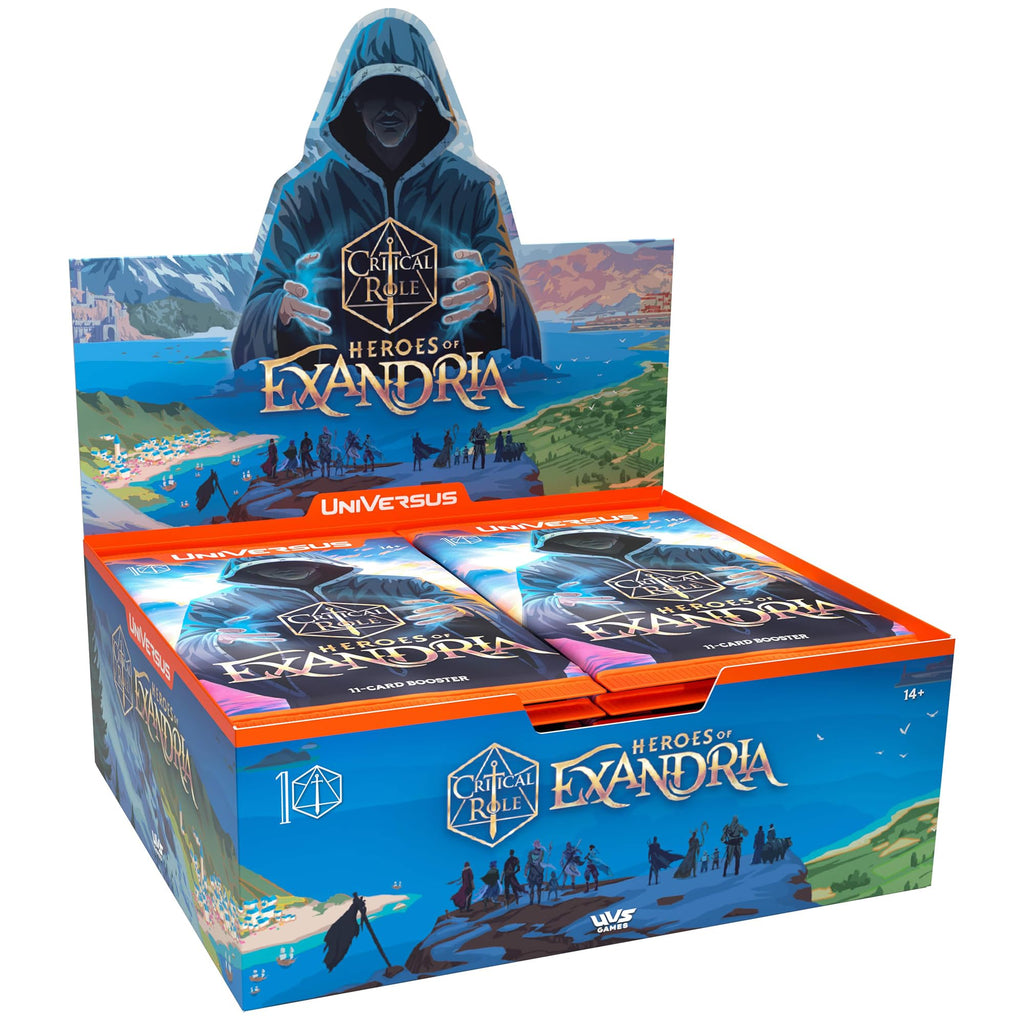 UniVersus: Critical Role: Heroes of Exandria - Booster Display - Includes 24 Booster Packs (11 Cards Ea), Deck-Building Card Game, Randomly Assorted - 2