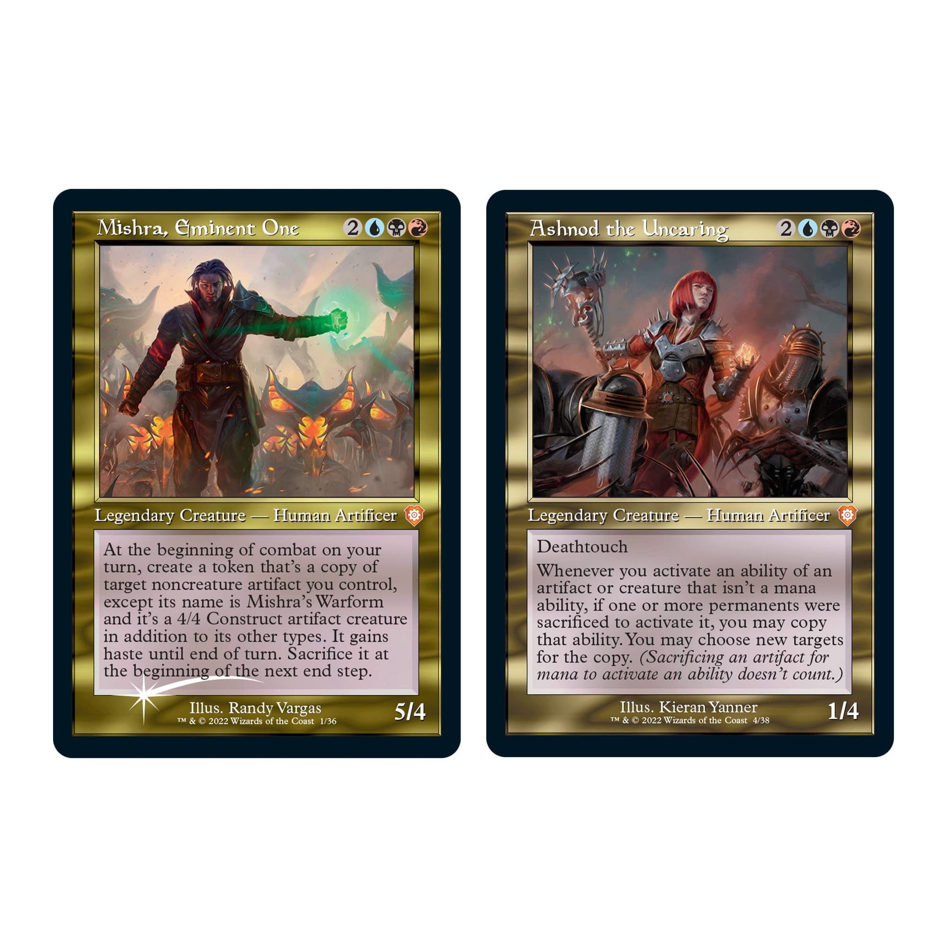 Magic: The Gathering The Brothers’ War Retro-Frame Commander Deck - Mishra’s Burnished Banner (Blue-Black-Red) + Collector Booster Sample Pack - 6