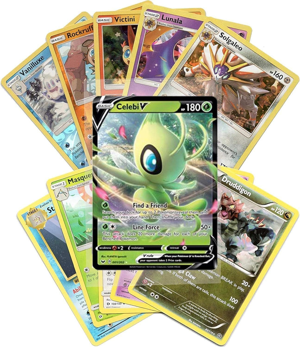 Pokemon Cards 50 Card Assorted Lot with Guaranteed V Pokemon - 2