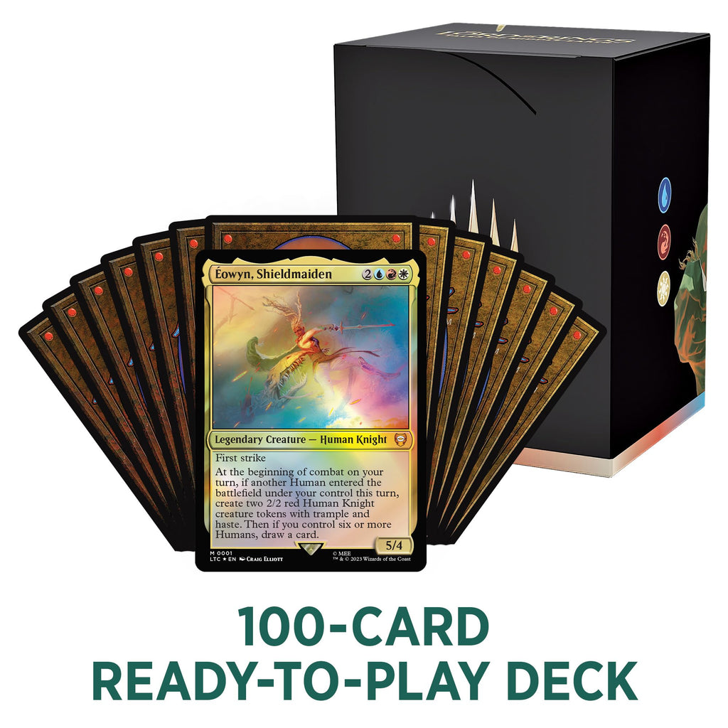 Magic The Gathering The Lord of The Rings: Tales of Middle-Earth Commander Deck 1 + Collector Booster Sample Pack - 7