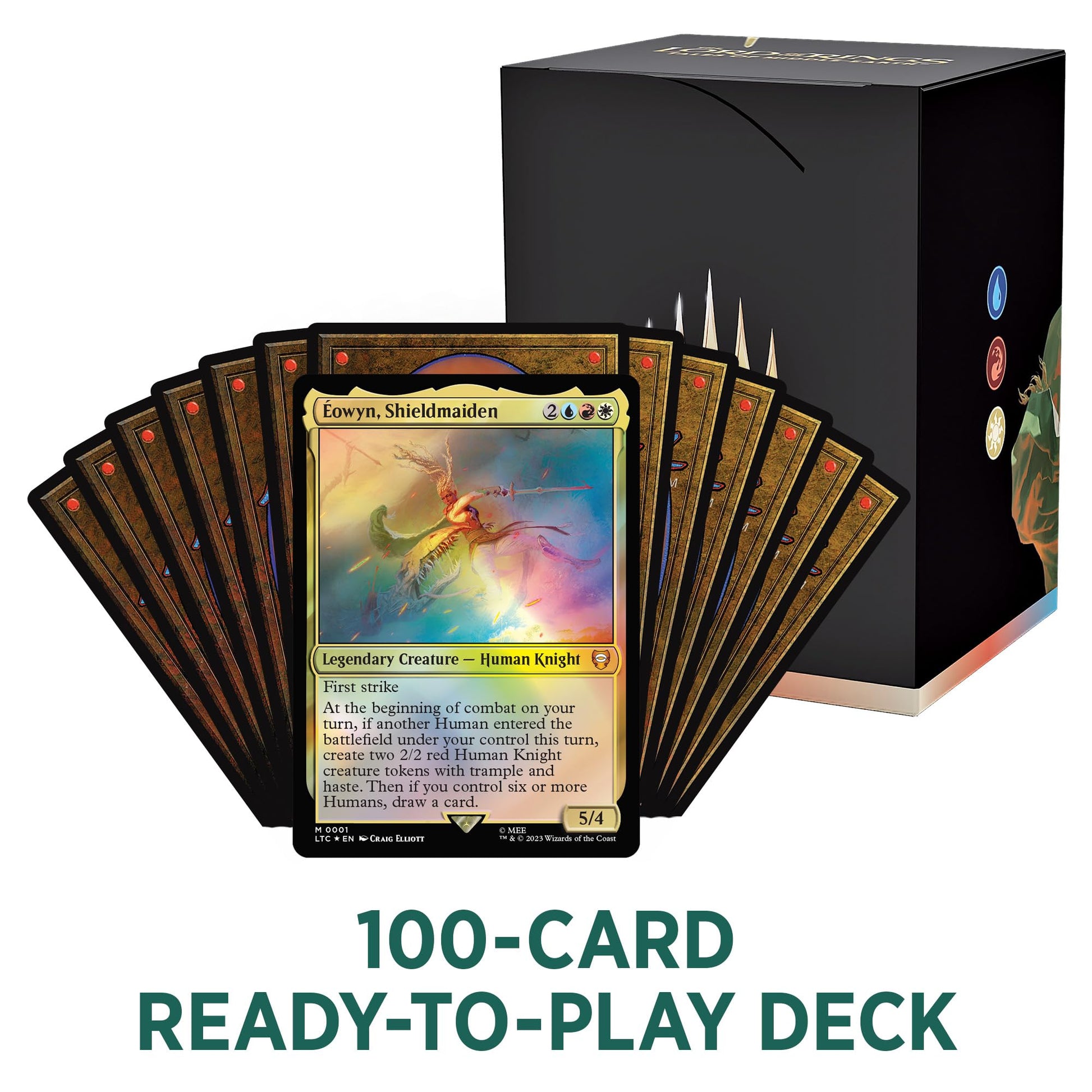 Magic The Gathering The Lord of The Rings: Tales of Middle-Earth Commander Deck 1 + Collector Booster Sample Pack - 7