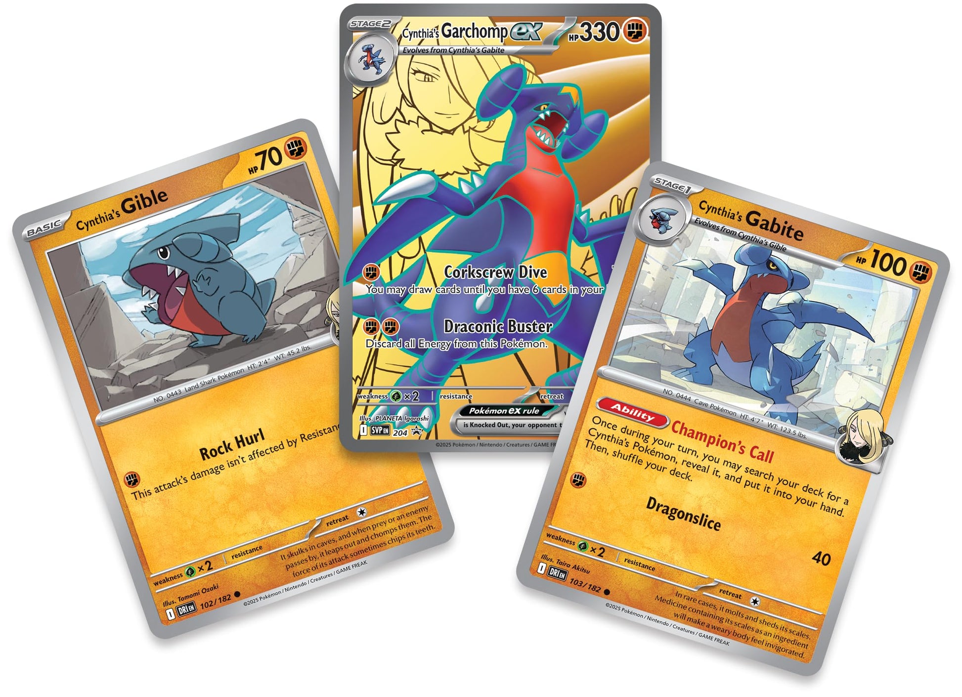 Pokemon TCG: Cynthia’s Garchomp ex Premium Collection - 6 Packs, Stickers, Promos - 5