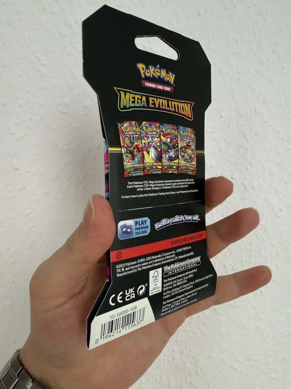 Pokemon TCG: Mega Evolution Sleeved Booster Pack - 10 Cards - 3