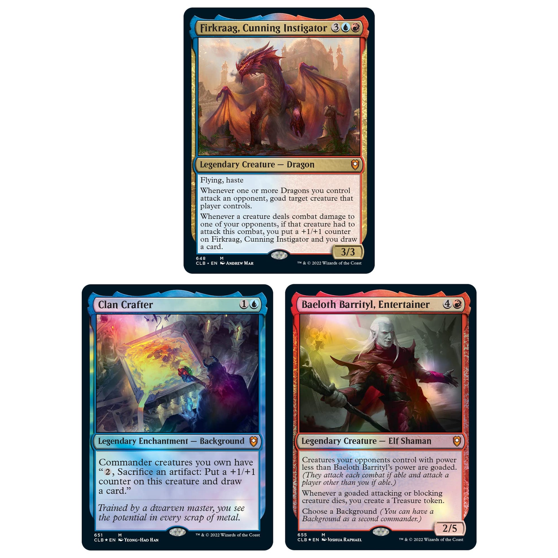 Magic: The Gathering Commander Legends: Battle for Baldur’s Gate Commander Deck – Draconic Dissent + Collector Booster Sample Pack - 6