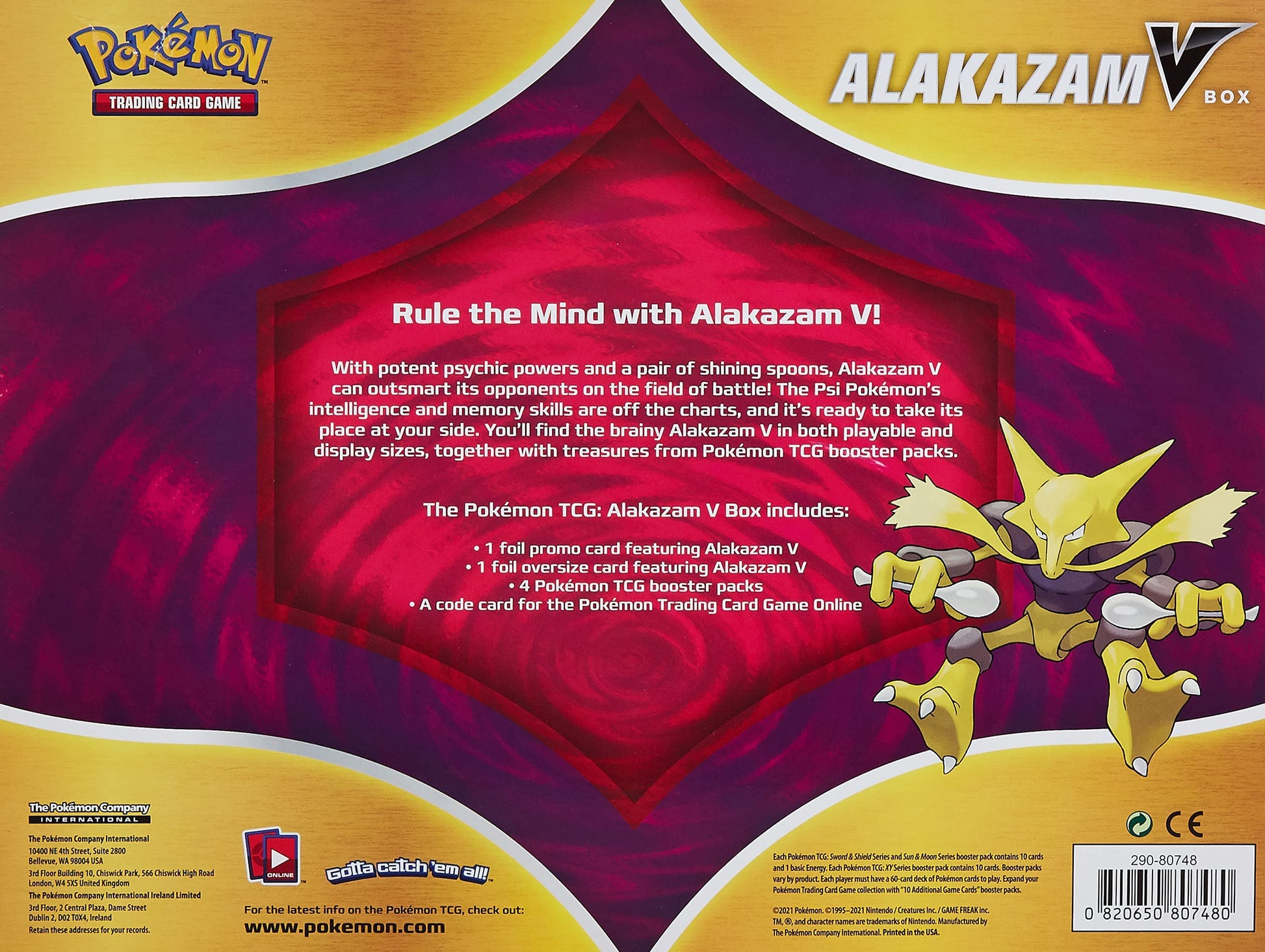 Pokemon Alakazam V Box, Multicolor - 2