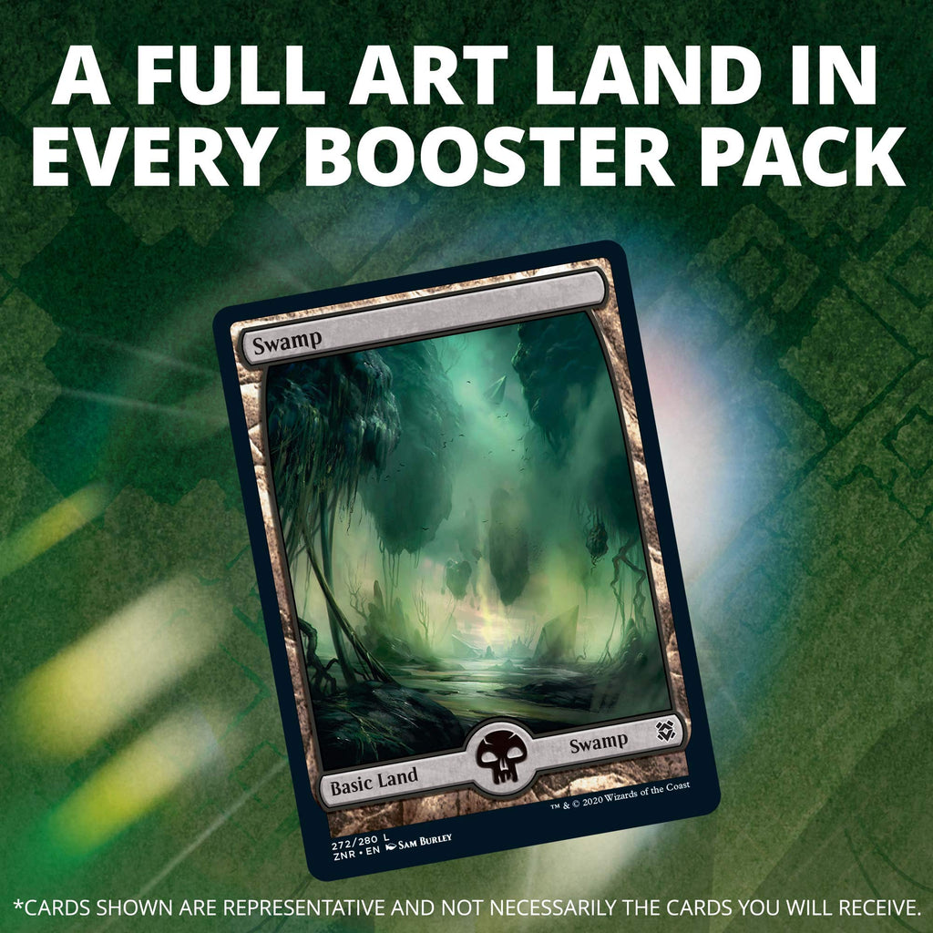 Magic: The Gathering Zendikar Rising Bundle | 10 Draft Booster Packs (150 Cards) | Foil Lands | Accessories - 4