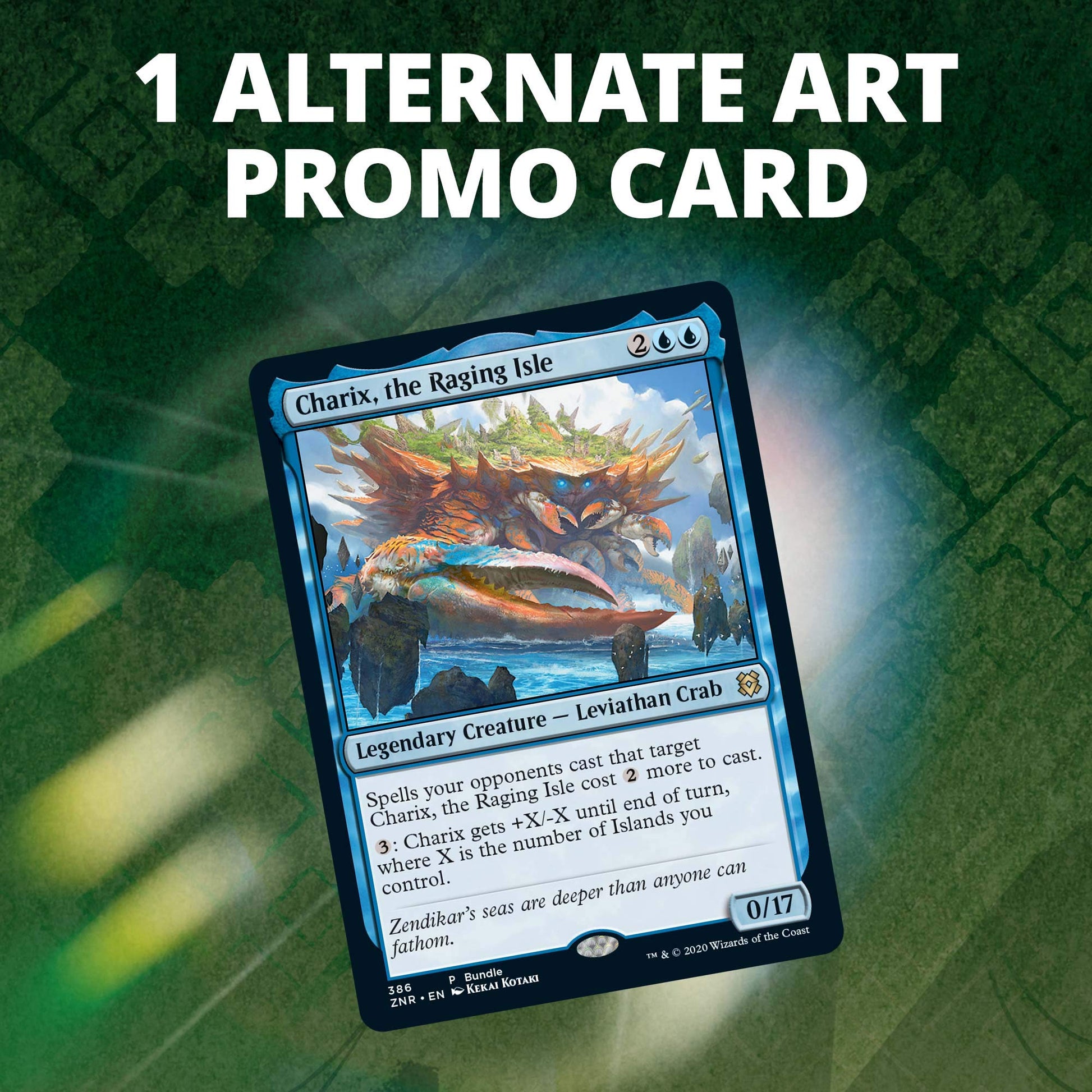 Magic: The Gathering Zendikar Rising Bundle | 10 Draft Booster Packs (150 Cards) | Foil Lands | Accessories - 6