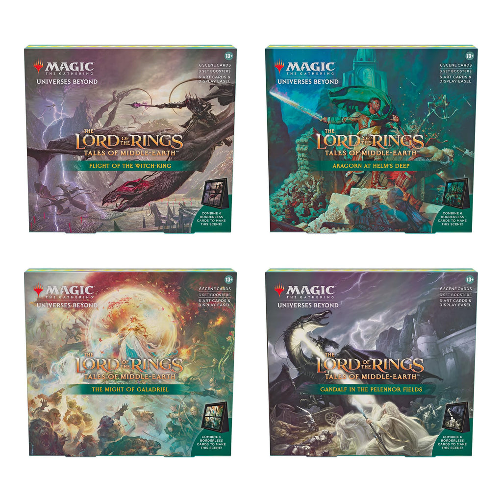 The Lord of The Rings: Tales of Middle-Earth Scene Boxes - All 4 for Magic: The Gathering