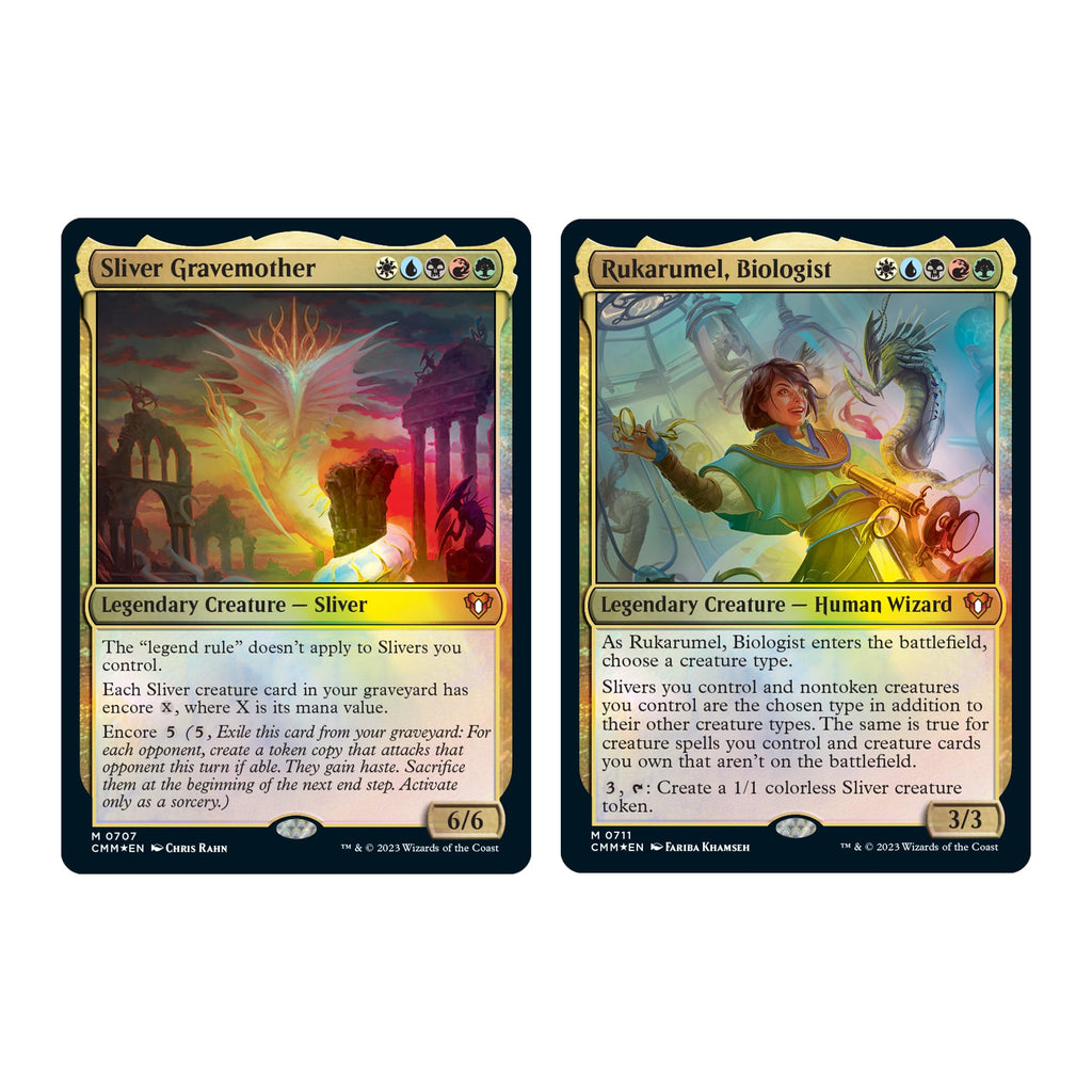 Magic: The Gathering Commander Masters Commander Deck - Sliver Swarm (100-Card Deck, 2-Card Collector Booster Sample Pack + Accessories) - 4