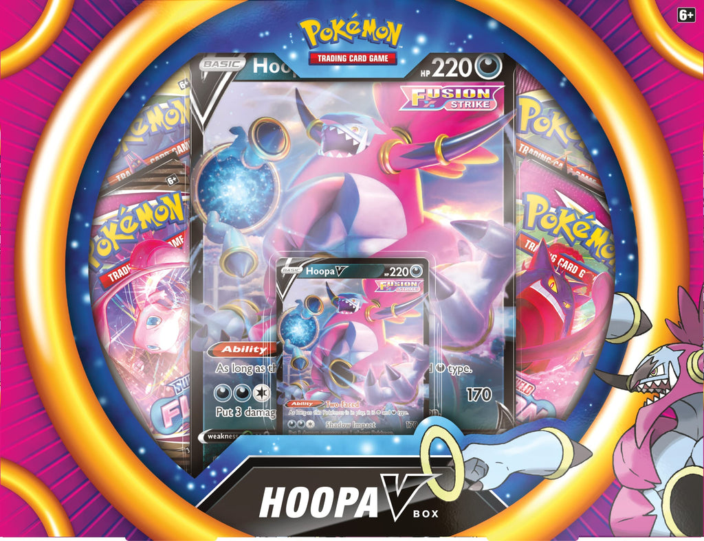 Pokemon | Hoopa V Box | Card Game | Ages 6+ | 2 Players | 10+ Minutes Playing Time - 2