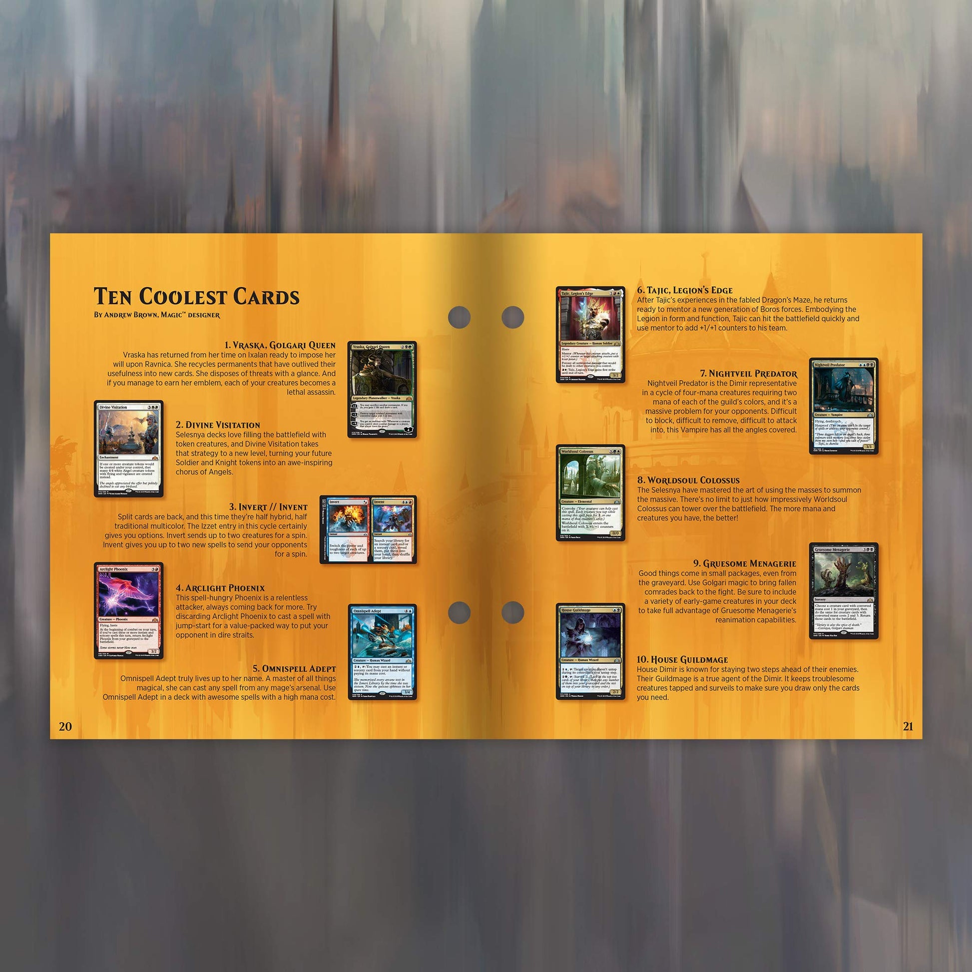 Magic: The Gathering Guilds of Ravnica Bundle | 10 Booster Packs + Land Cards (230 Cards) | Accessories - 3