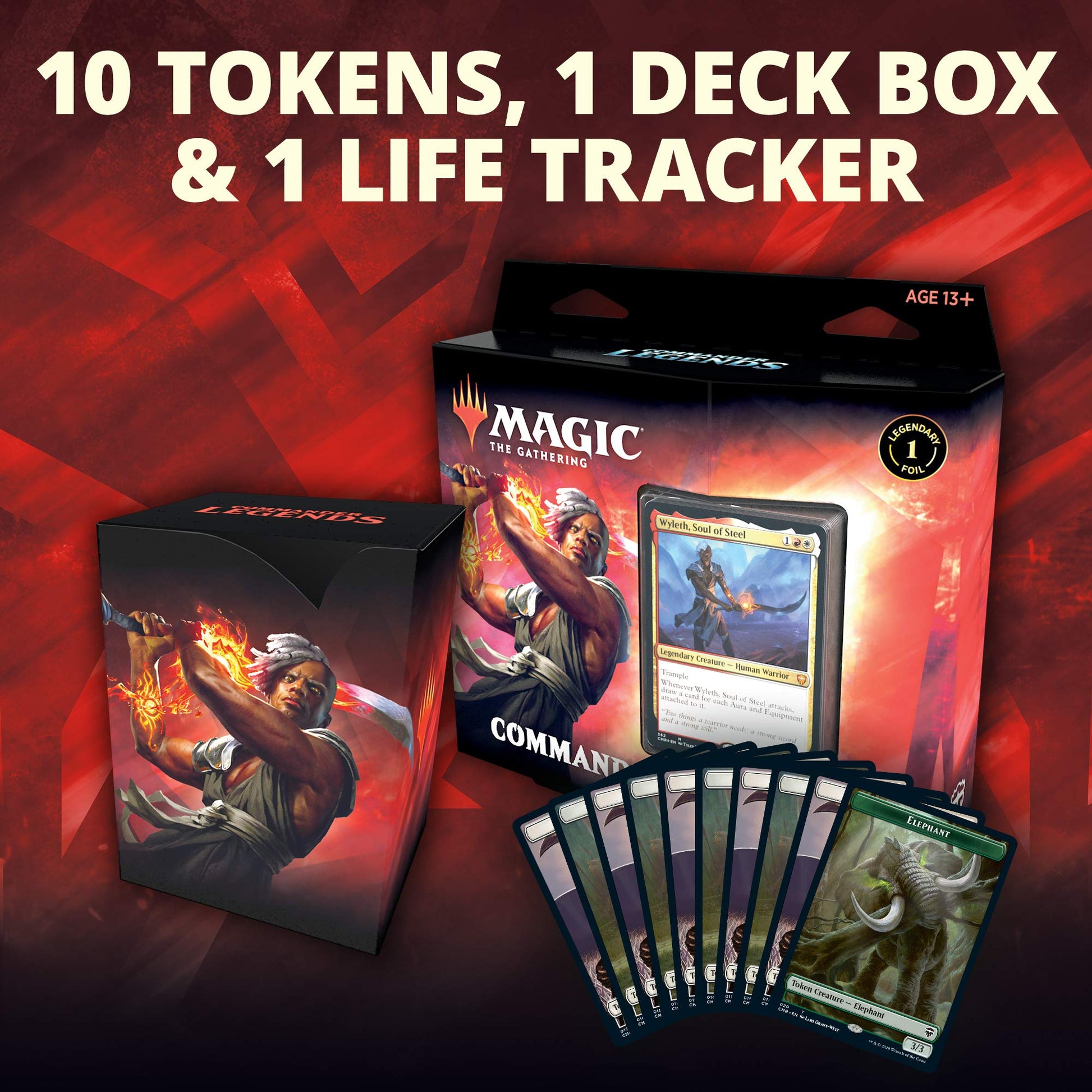 Magic: The Gathering Commander Legends – Arm for Battle | 100 Card Ready-to-Play Deck | 1 Foil Commander | Red-White, C78590000 - 5