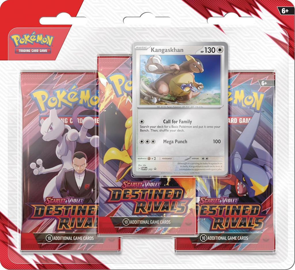 Pokemon TCG Scarlet & Violet Destined Rivals Three Booster Blister Pack (Receive one at Random) - 3