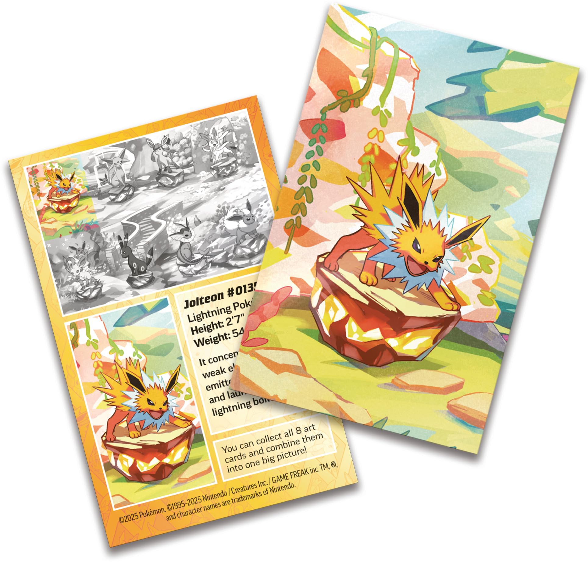 Pokemon TCG: Scarlet & Violet —Prismatic Evolutions Mini Tin - Jolteon (2 Booster Packs & 1 Coin) - 4