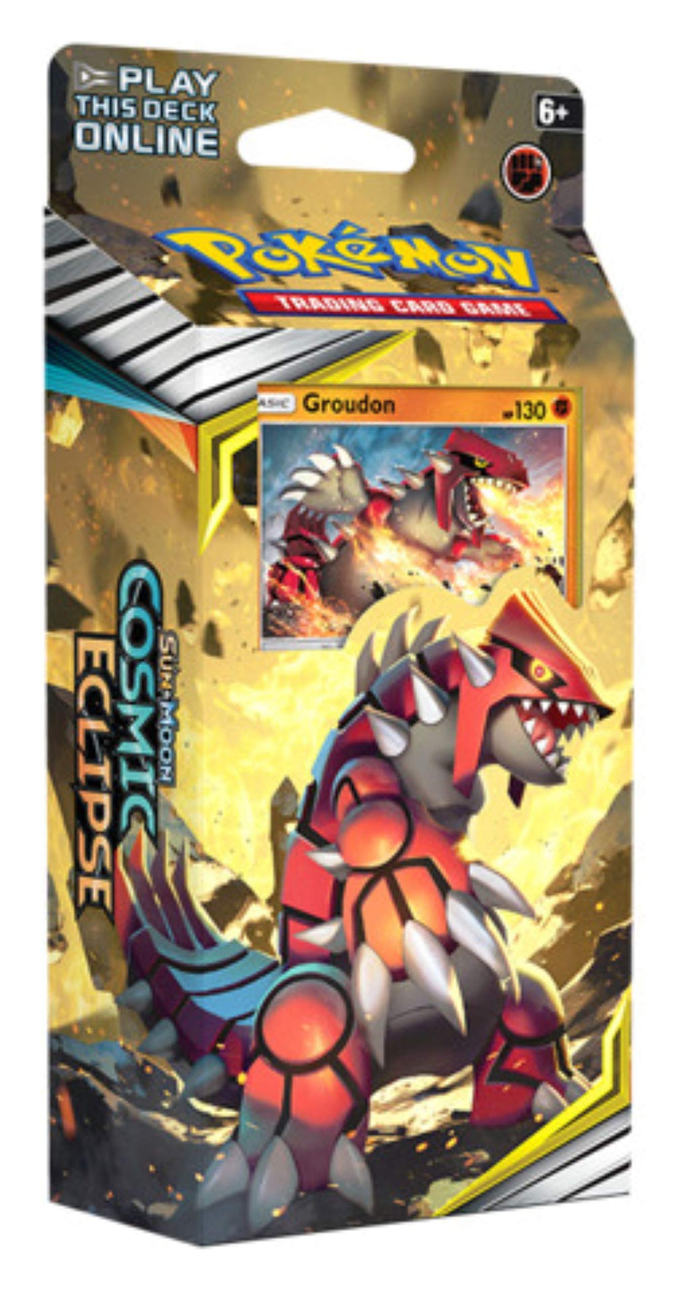 Pokemon SM12 Cosmic Eclipse Theme Deck- Groudon, Multicolor, Model:728192511615