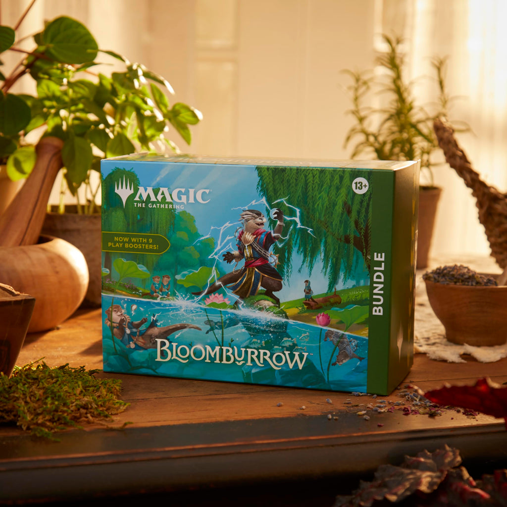Magic: The Gathering Bloomburrow Bundle - 9 Play Boosters, 30 Land Cards + Exclusive Accessories - 7