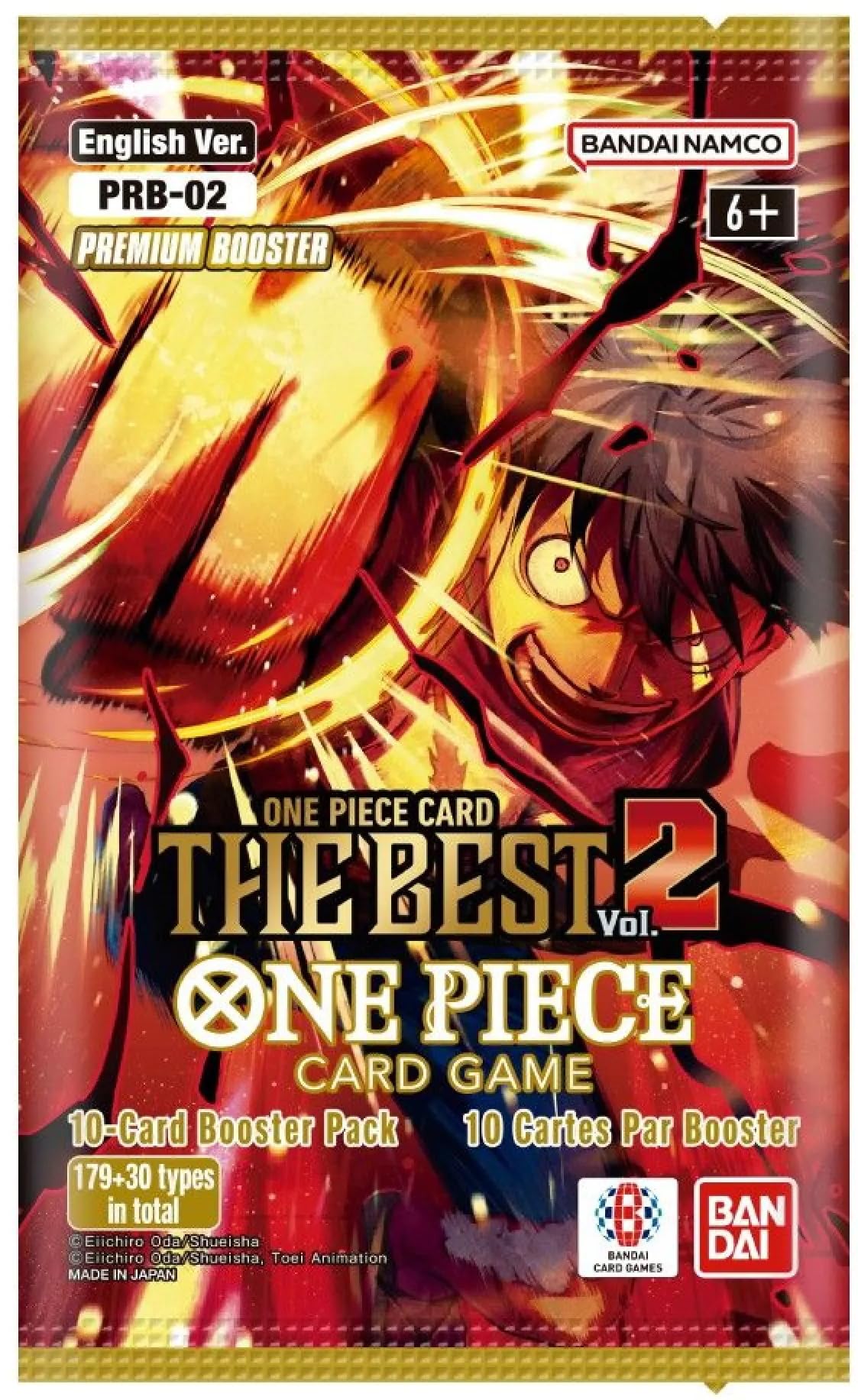 Bandai One Piece TCG: The Best One Vol. 2 (PRB-02) Booster Box - 20 Packs - 2