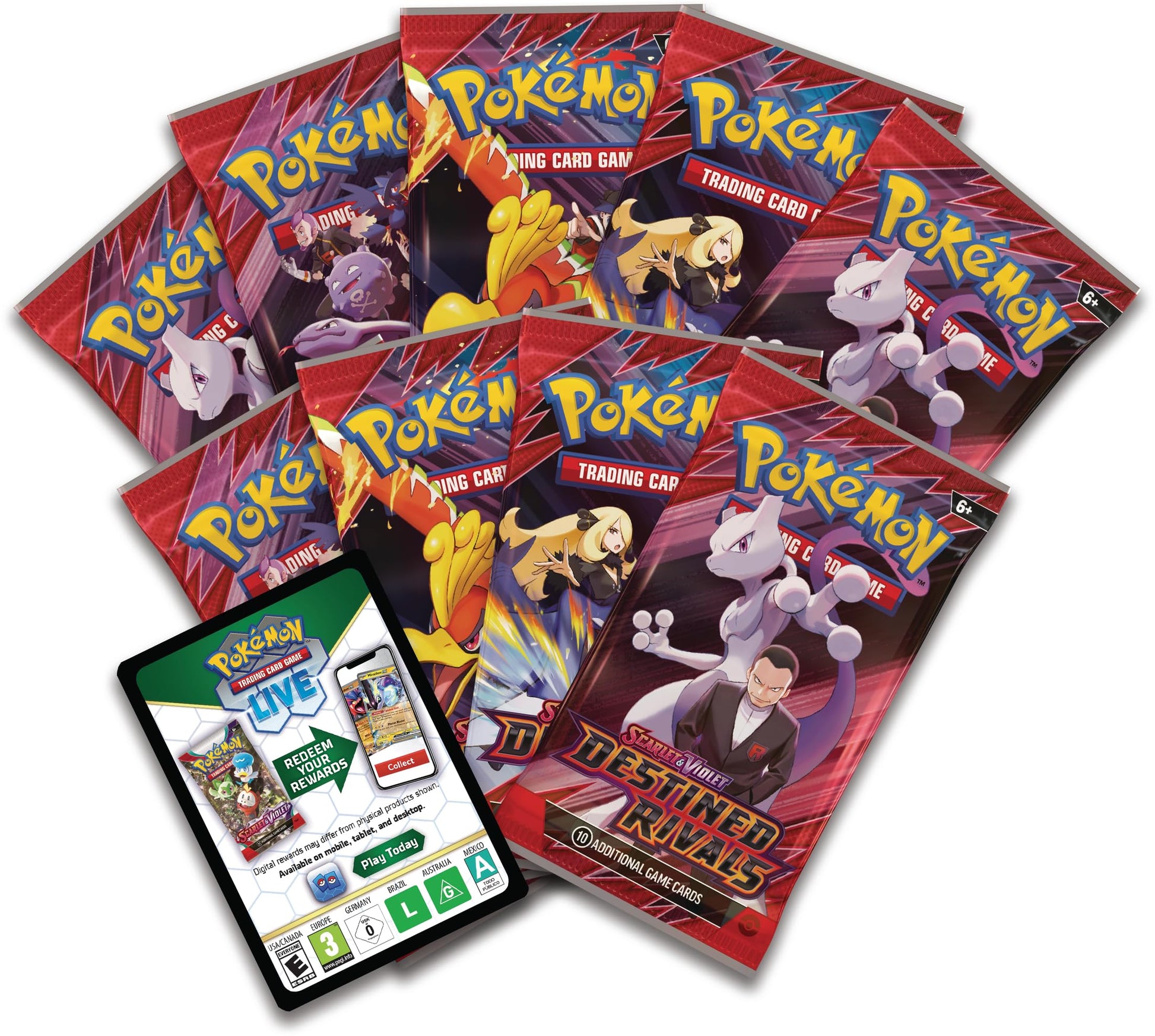 Pokemon TCG: Scarlet & Violet - Destined Rivals Elite Trainer Box - 9 Packs, Accessories, Promo - 6