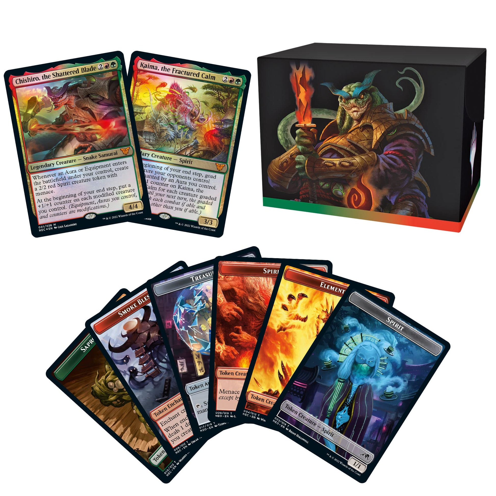 Magic: The Gathering Kamigawa: Neon Dynasty Commander Deck – Upgrades Unleashed (Red-Green) - 7