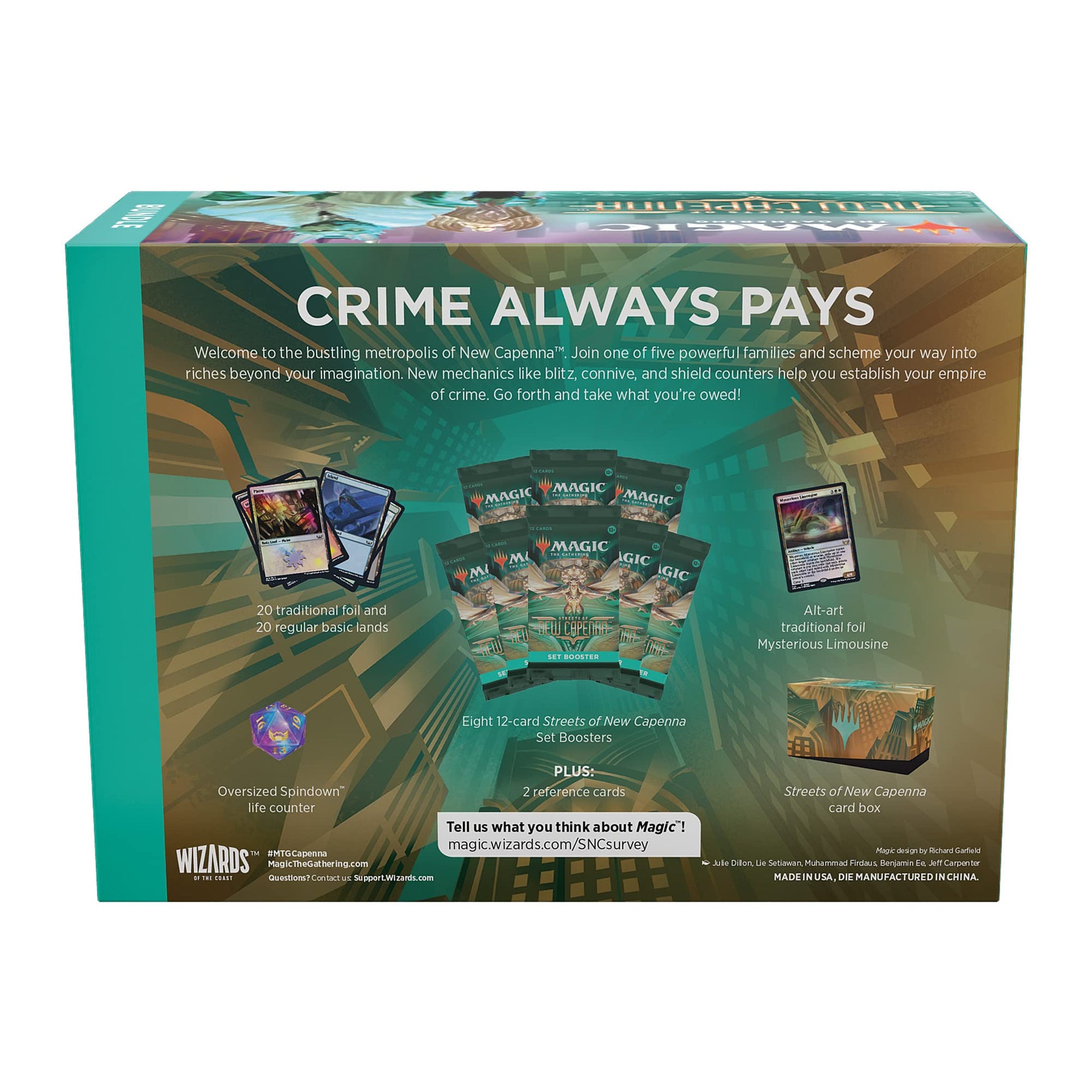 Magic: The Gathering Streets of New Capenna Bundle | 8 Set Boosters + Accessories - 6