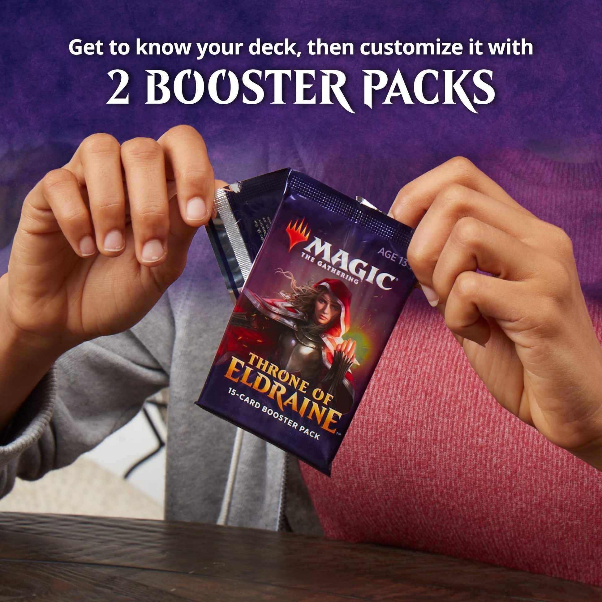 Magic: The Gathering Throne of Eldraine Rowan, Fearless Sparkmage Planeswalker Deck | Ready-to-Play | 60- Card Starter Deck - 2
