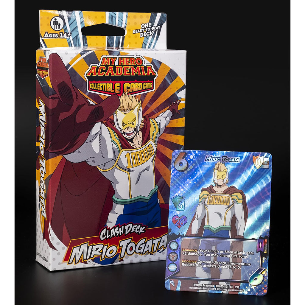 Starter Set My Hero Academia Collectible Card Game Series 5: Clash Deck Mirio Togata - Ready to Play Out of The Box, 51 Card Deck & Playmat, MHA - 3