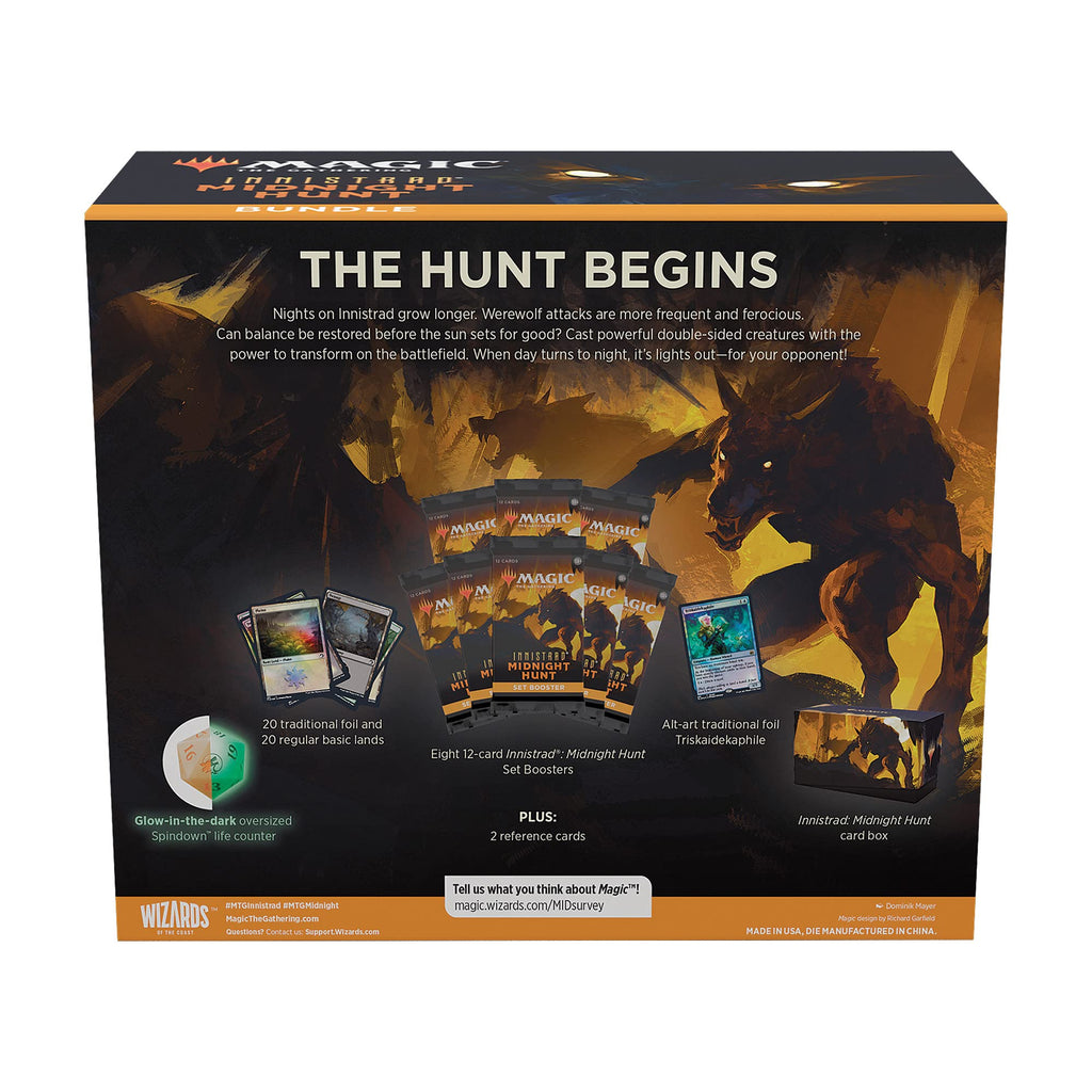 Magic: The Gathering Innistrad: Midnight Hunt Bundle | 8 Set Boosters + Accessories - 6